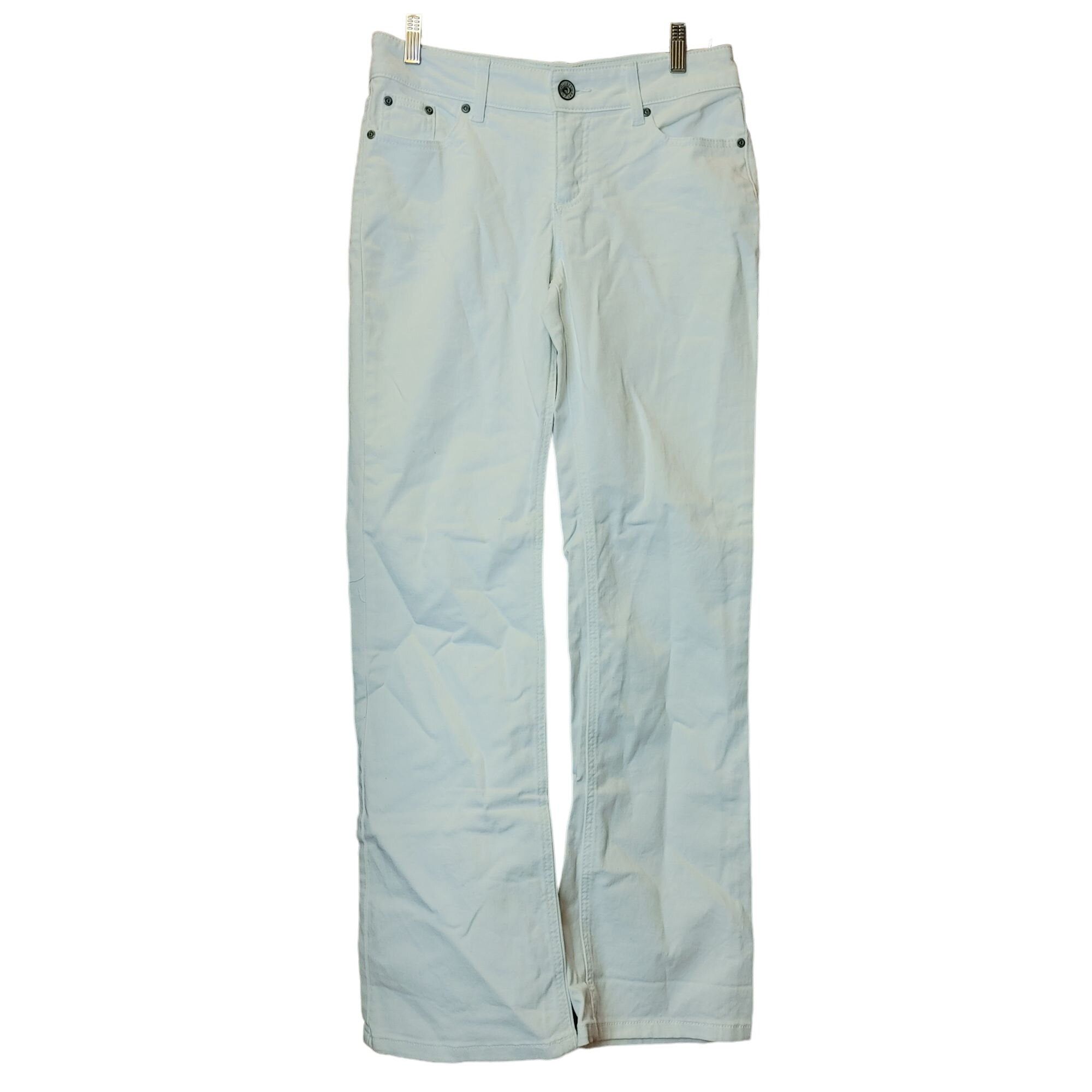 Lee Riders by Lee Women's White Wide Leg Jeans 7/8M Size 30" / US 8 / IT 44 - 1 Thumbnail