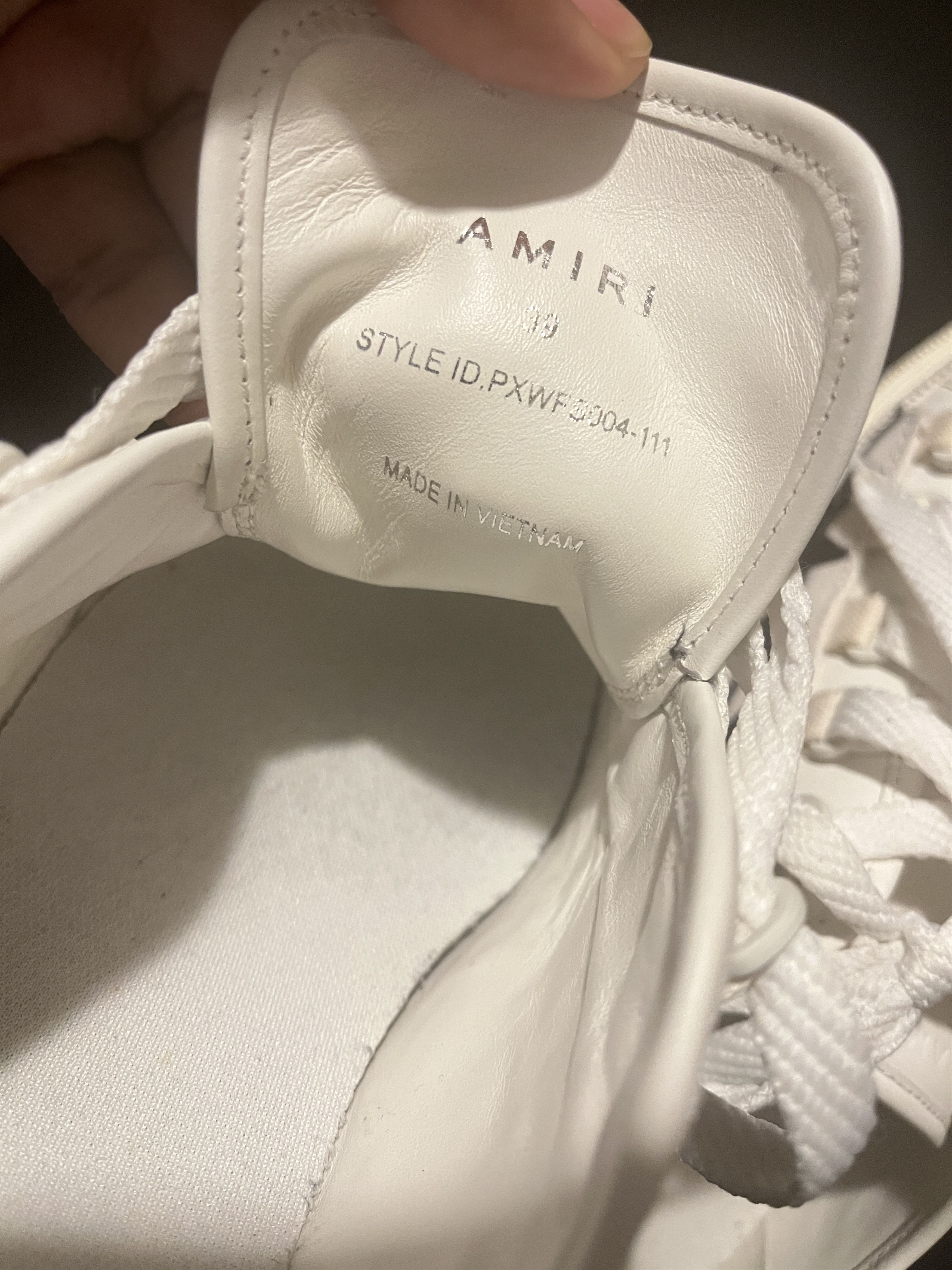 Amiri SOLD ❌AMIRI W9 M7.5 White & Black Stars Court Low Sneakers Size US 9 / IT 39 - 6 Thumbnail