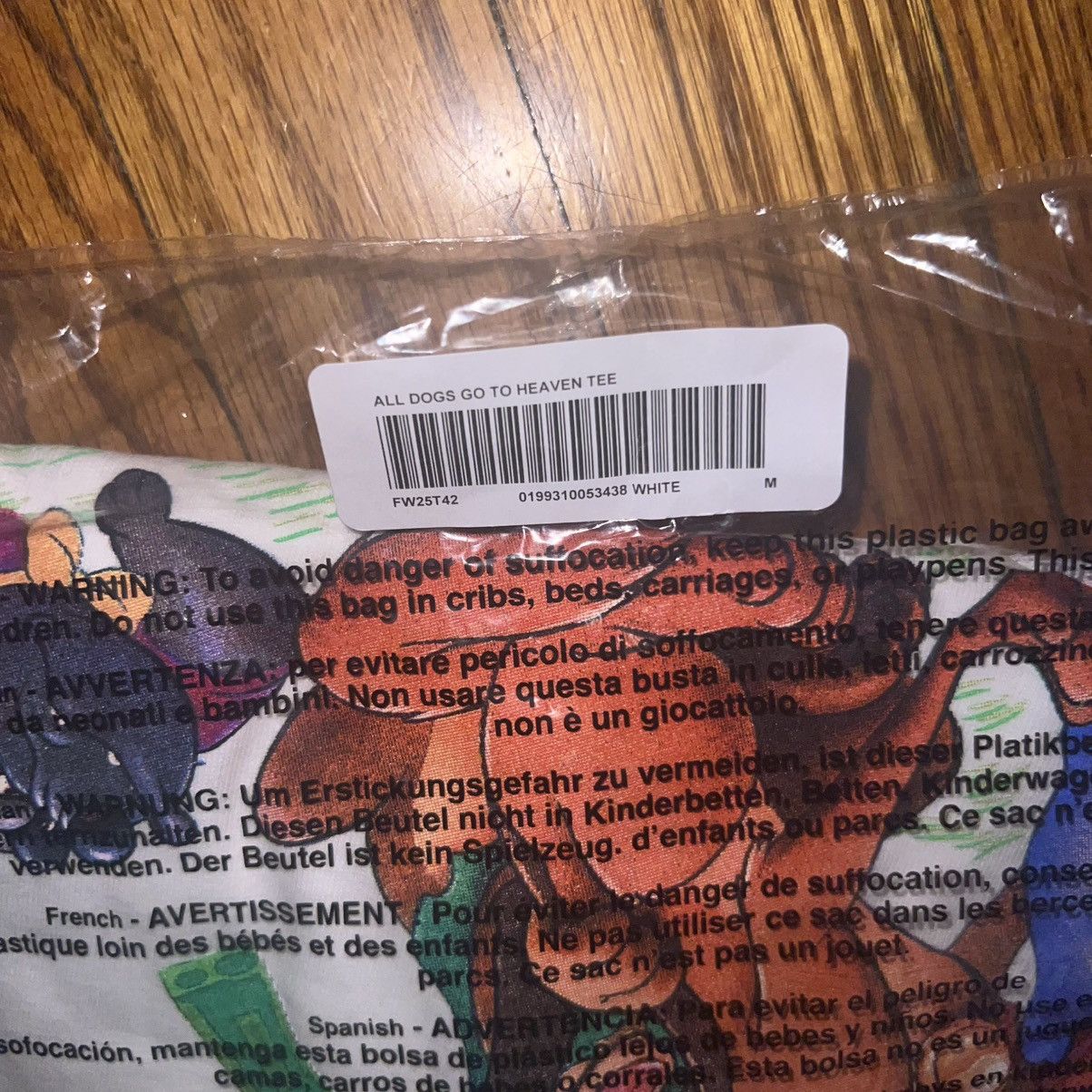 Supreme In Hand Supreme All Dogs GoTo Heaven Tee White Size M Size US M / EU 48-50 / 2 - 6 Thumbnail