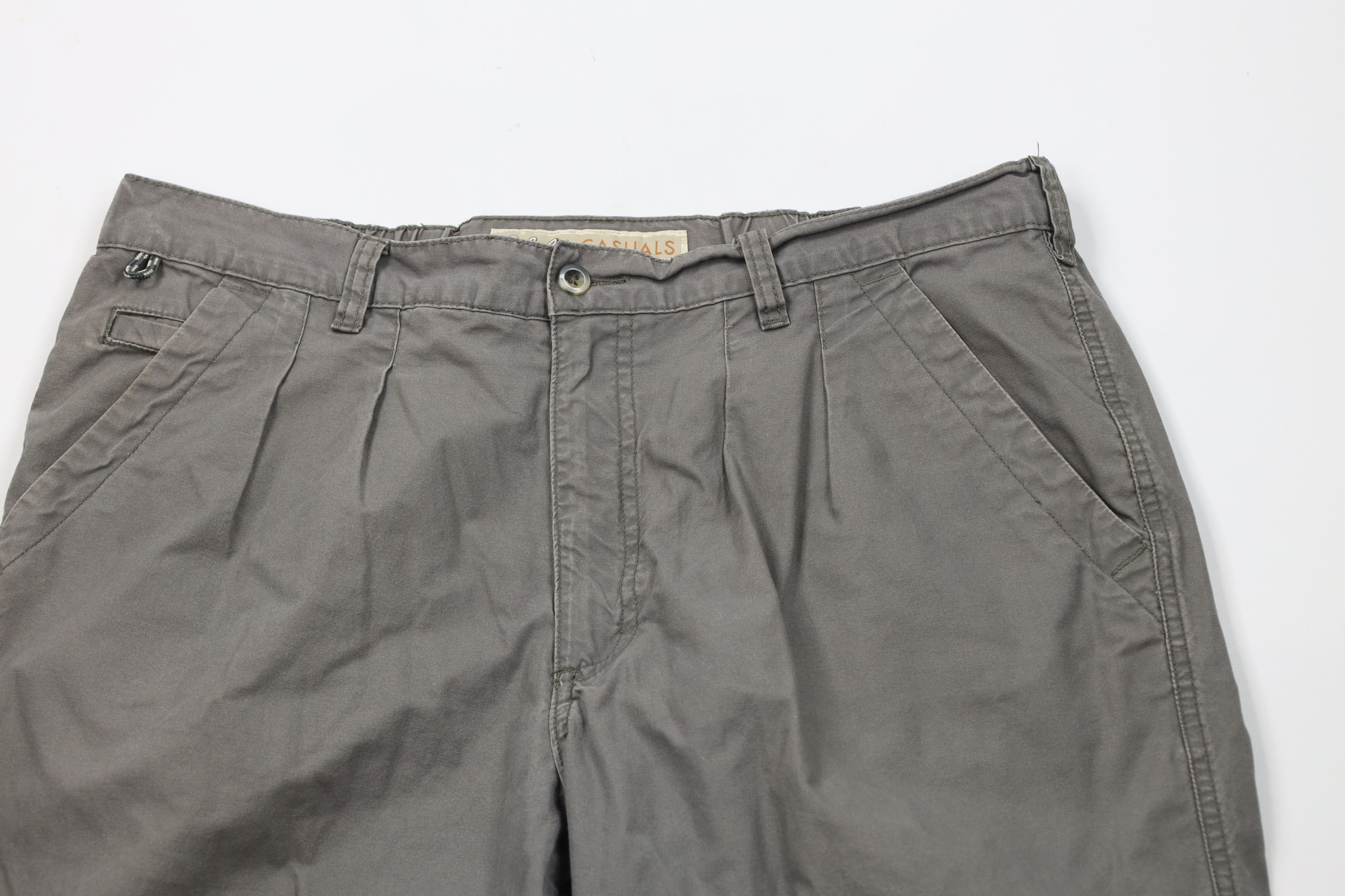 Cabelas Vintage Cabelas Wide Leg Trekking Hiking Pants Green Cotton Size US 36 / EU 52 - 2 Thumbnail