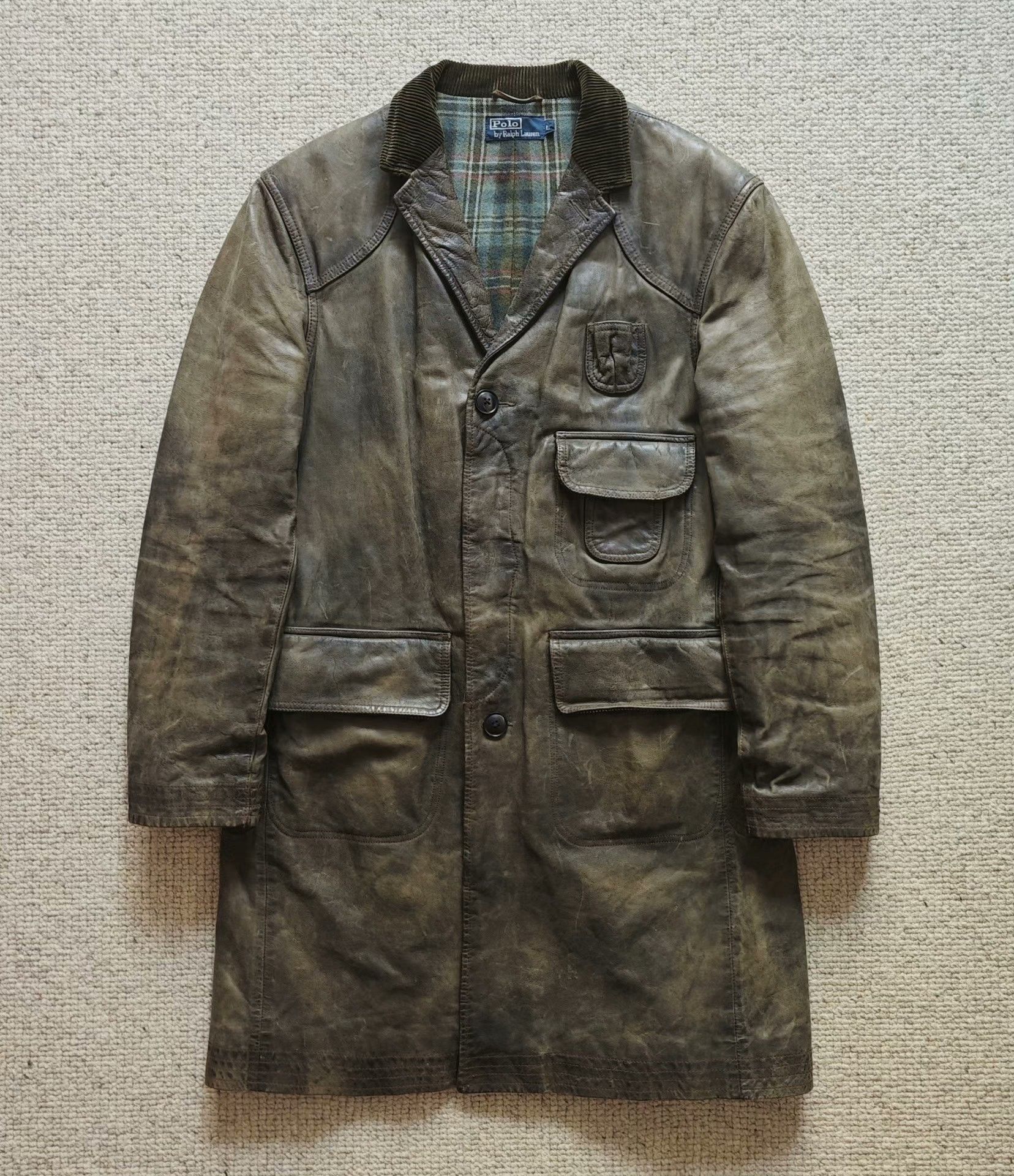 Polo Ralph Lauren Polo Ralph Lauren Leather Coat Size US L / EU 52-54 / 3 - 1 Thumbnail