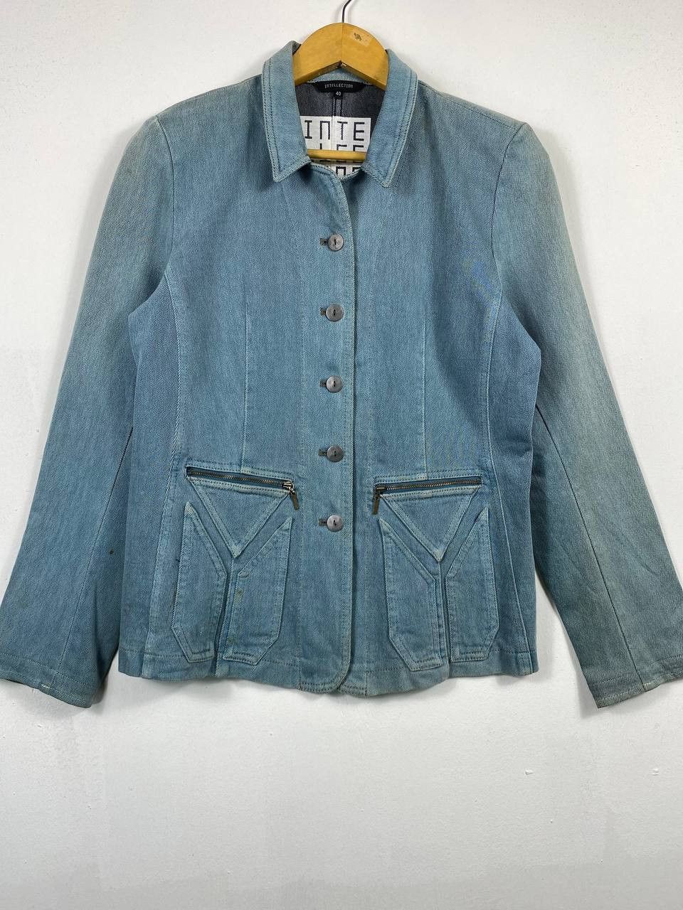 Japanese Brand intellection japanese brand denim jacket nice design Size M / US 6-8 / IT 42-44 - 1 Thumbnail