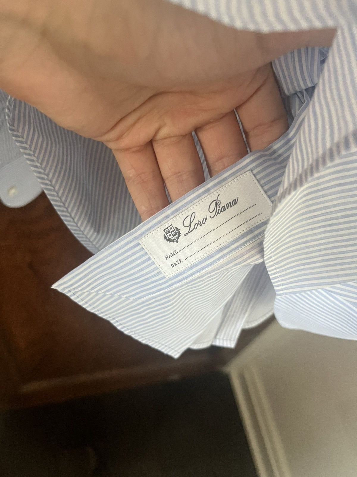 Loro Piana Loro Piana blue striped cotton shirt size 38 brand new Size US S / EU 44-46 / 1 - 7 Thumbnail