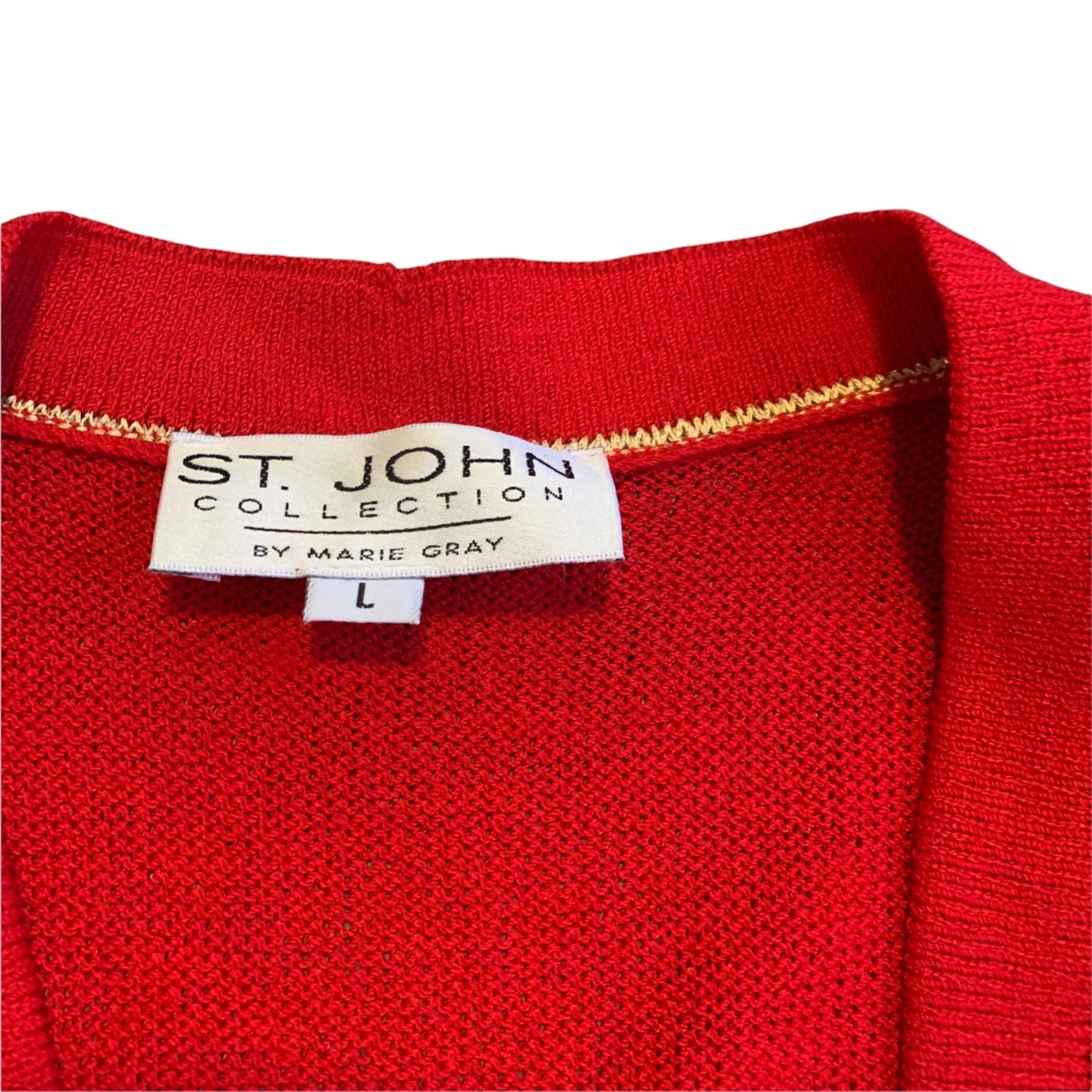 St. John Vintage St. John Collection by Marie Gray Sweater Cardigan U Size L / US 10 / IT 46 - 3 Thumbnail