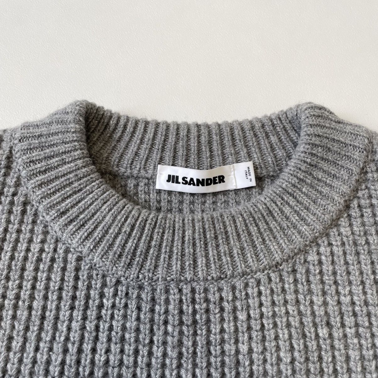 Jil Sander A/W 18 Oversized ‘Waffle Weave’ Wool Sweater Size US L / EU 52-54 / 3 - 5 Thumbnail