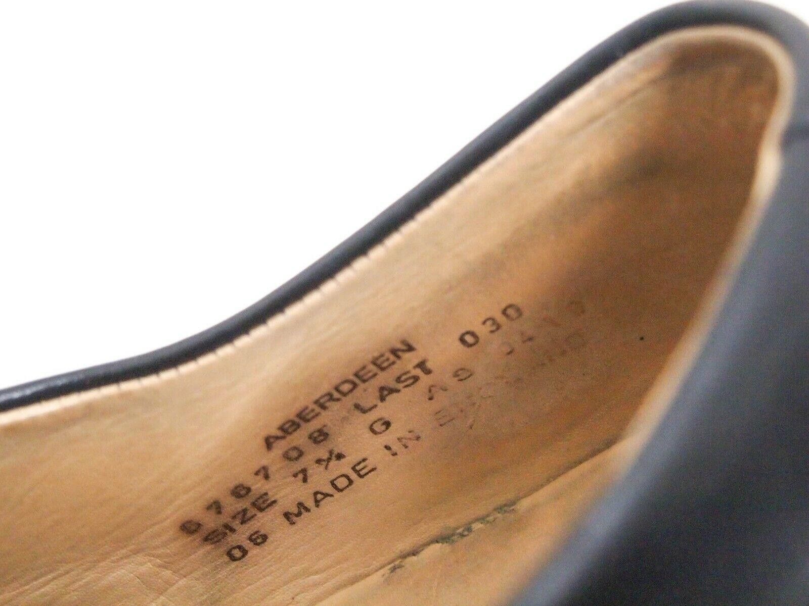 Loake Loake Aberdeen Derby Black Leather Mens EU 41.5 US 8.5 G Size US 8.5 / EU 41-42 - 6 Thumbnail