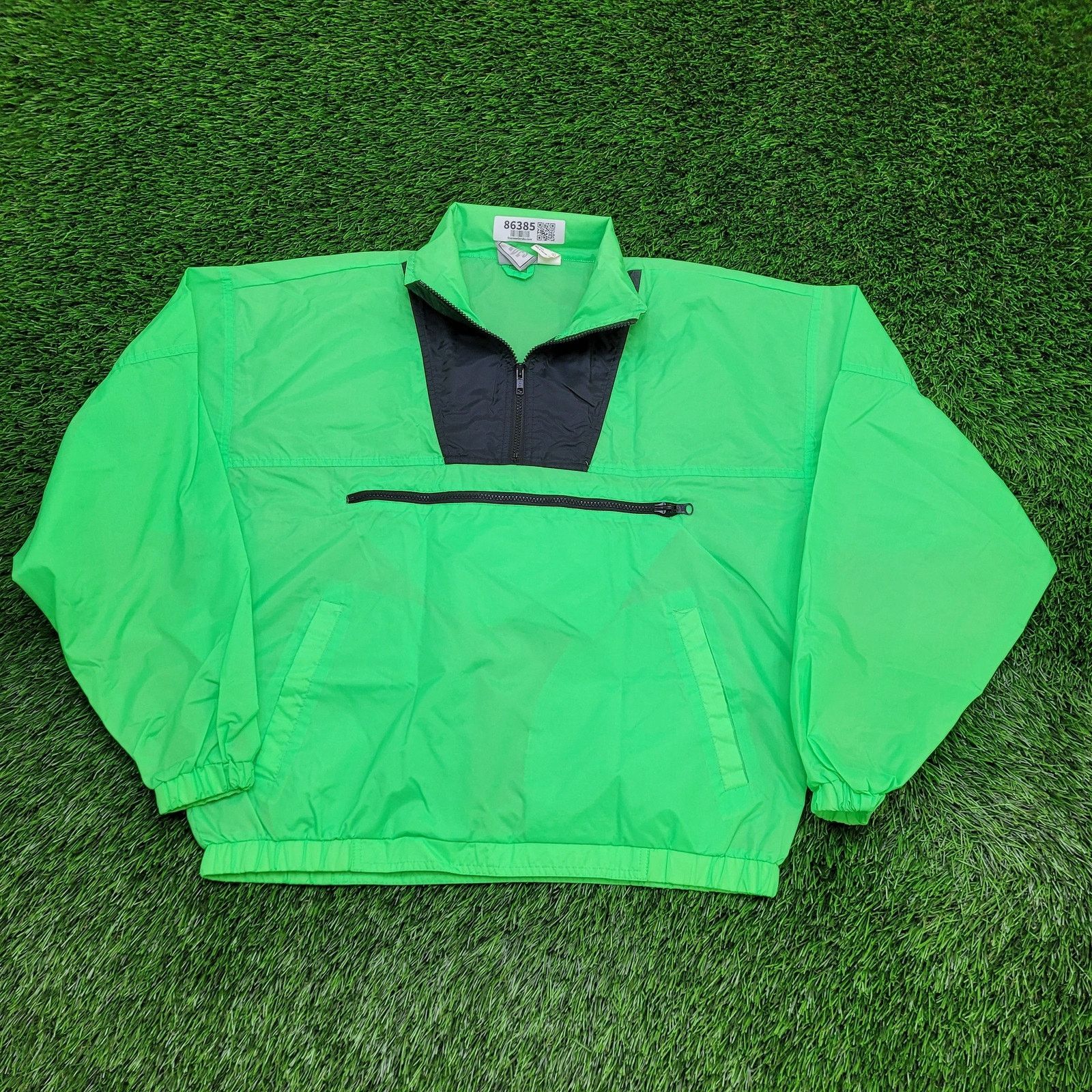 Vintage VTG 90s Seattle-Blues Anorak Windbreaker M Neon Green Baggy Size US M / EU 48-50 / 2 - 1 Thumbnail