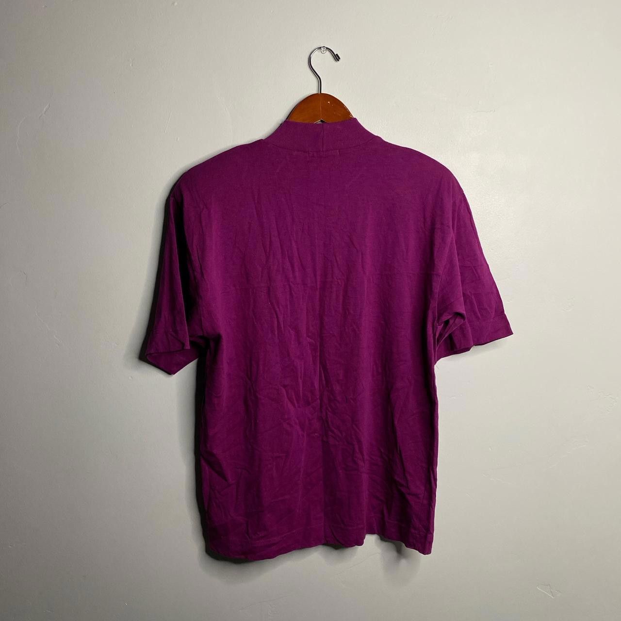 Vintage Purple vintage 90s short sleeve shirt size medium Size M / US 6-8 / IT 42-44 - 3 Thumbnail
