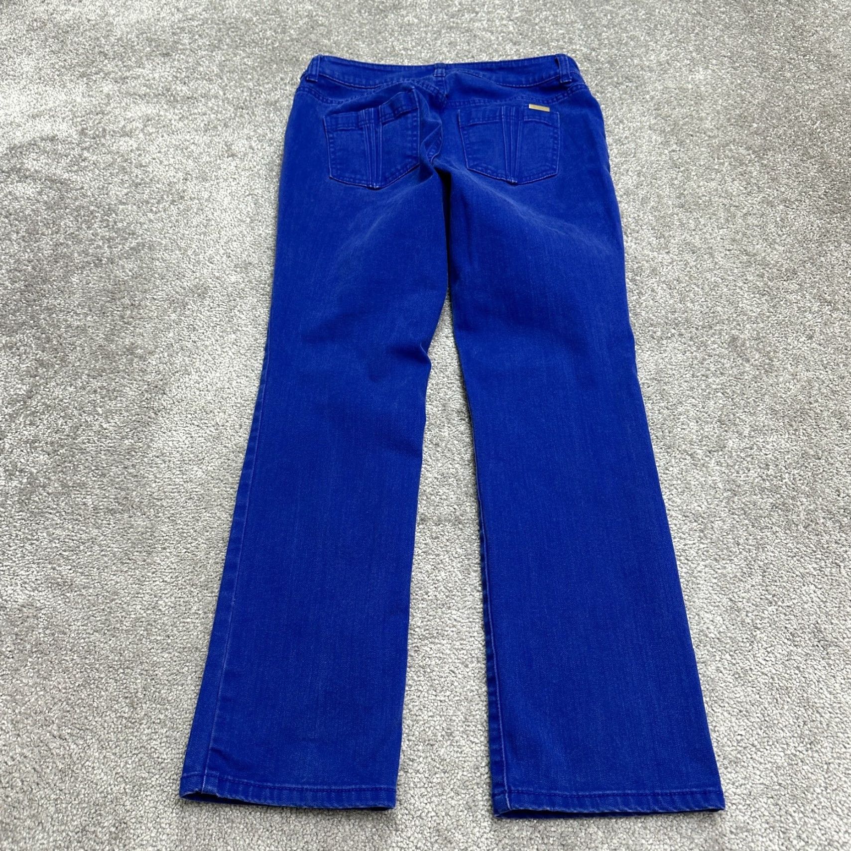 Vintage CHICO'S So Slimming Denim Jeans WOMEN 00 Regular Blue 30x28 Straight Mid Rise Slimming Stretch 5-Pocket Mens Women Girls? Size 24" / US 00 / IT 34 - 2 Thumbnail
