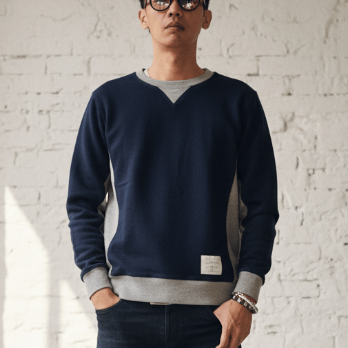 Other Thom Browne Two-Tone Sweatshirt Size US M / EU 48-50 / 2 - 1 Thumbnail