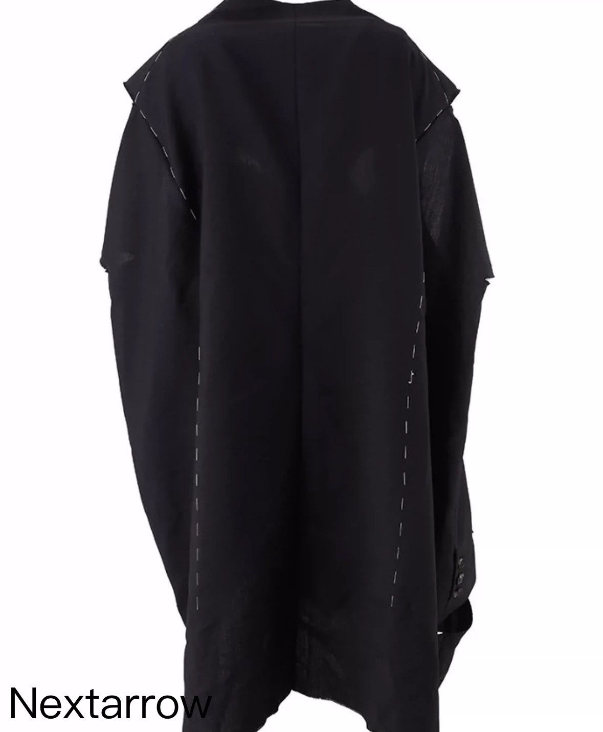 Maison Margiela MAISON MARGIELA SS19 Show Destruction Wool Cloak Coat Size US S / EU 44-46 / 1 - 2 Thumbnail