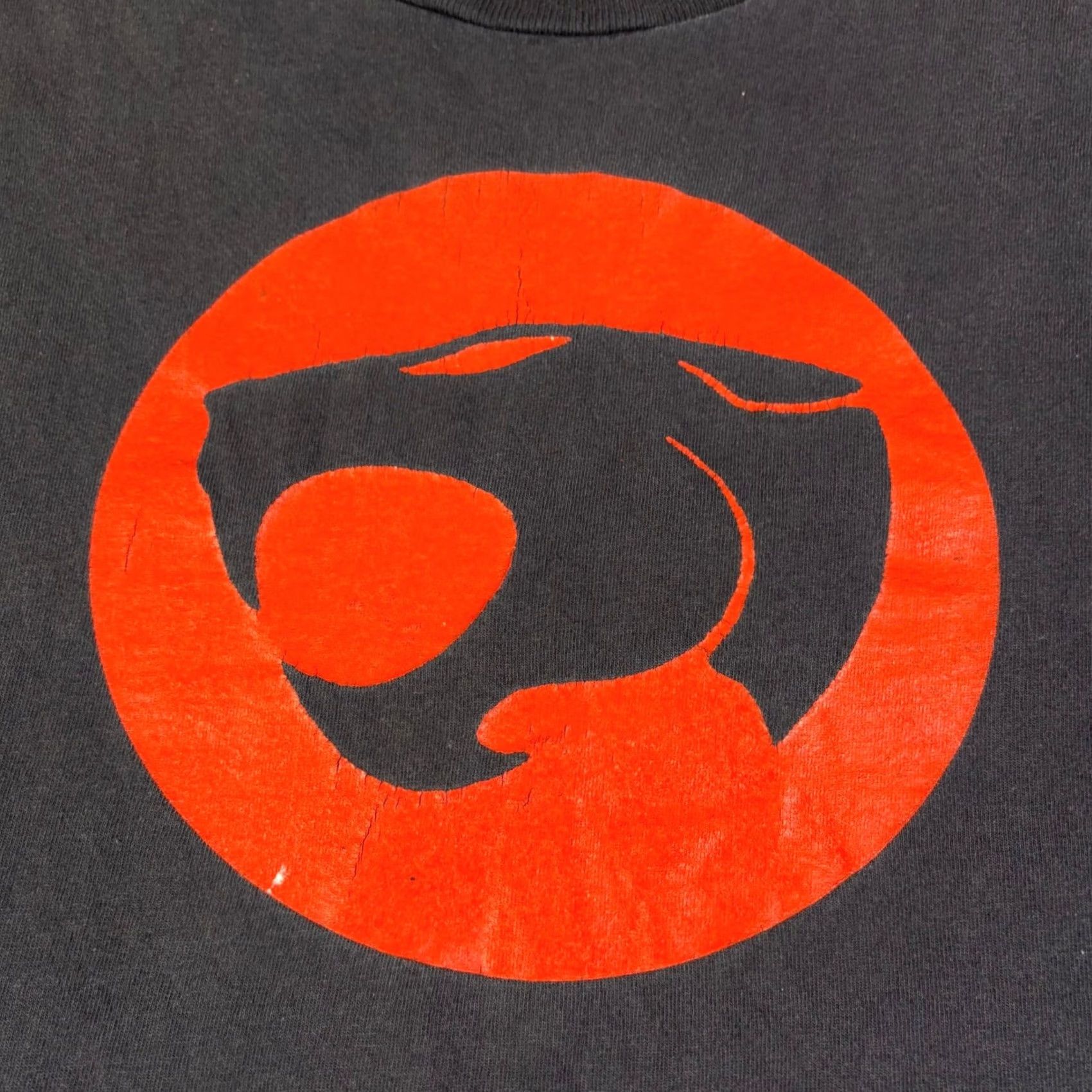 Vintage VINTAGE Thundercats T Shirt Mens L Black Logo Graphic 80s Retro TV Cartoon Crew NeckHeavyweight Delta Pro Weight Size US L / EU 52-54 / 3 - 8 Thumbnail