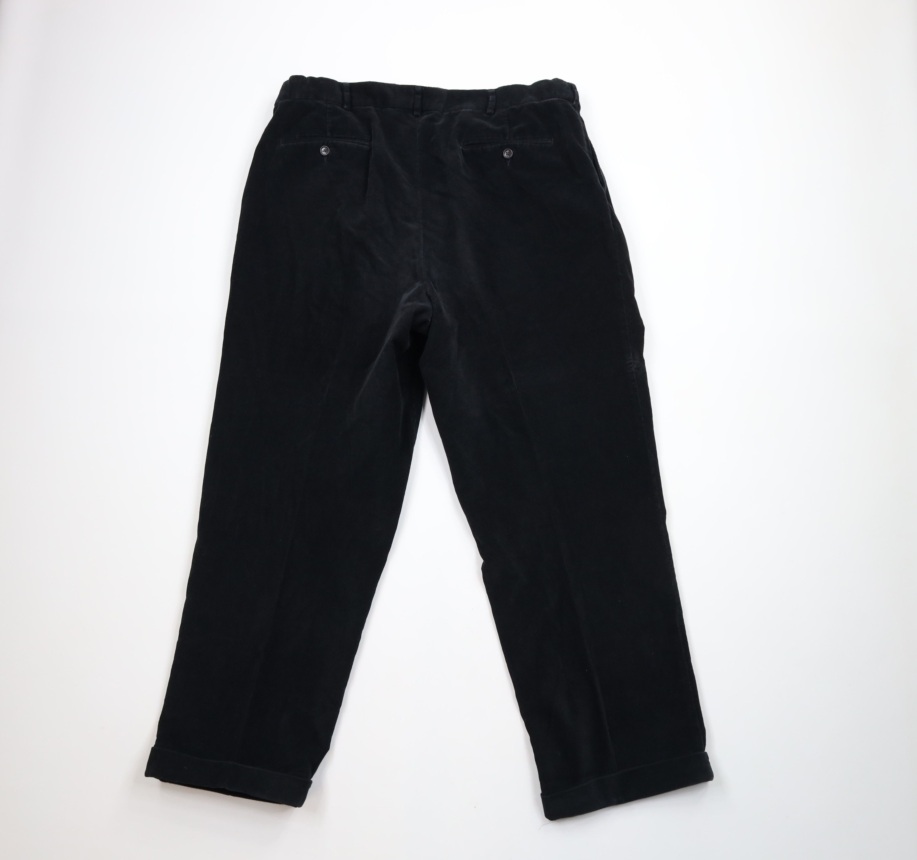 Lands' End × Vintage Vintage 90s Lands End Heavyweight Wide Leg Corduroy Pants Size US 38 / EU 54 - 8 Thumbnail