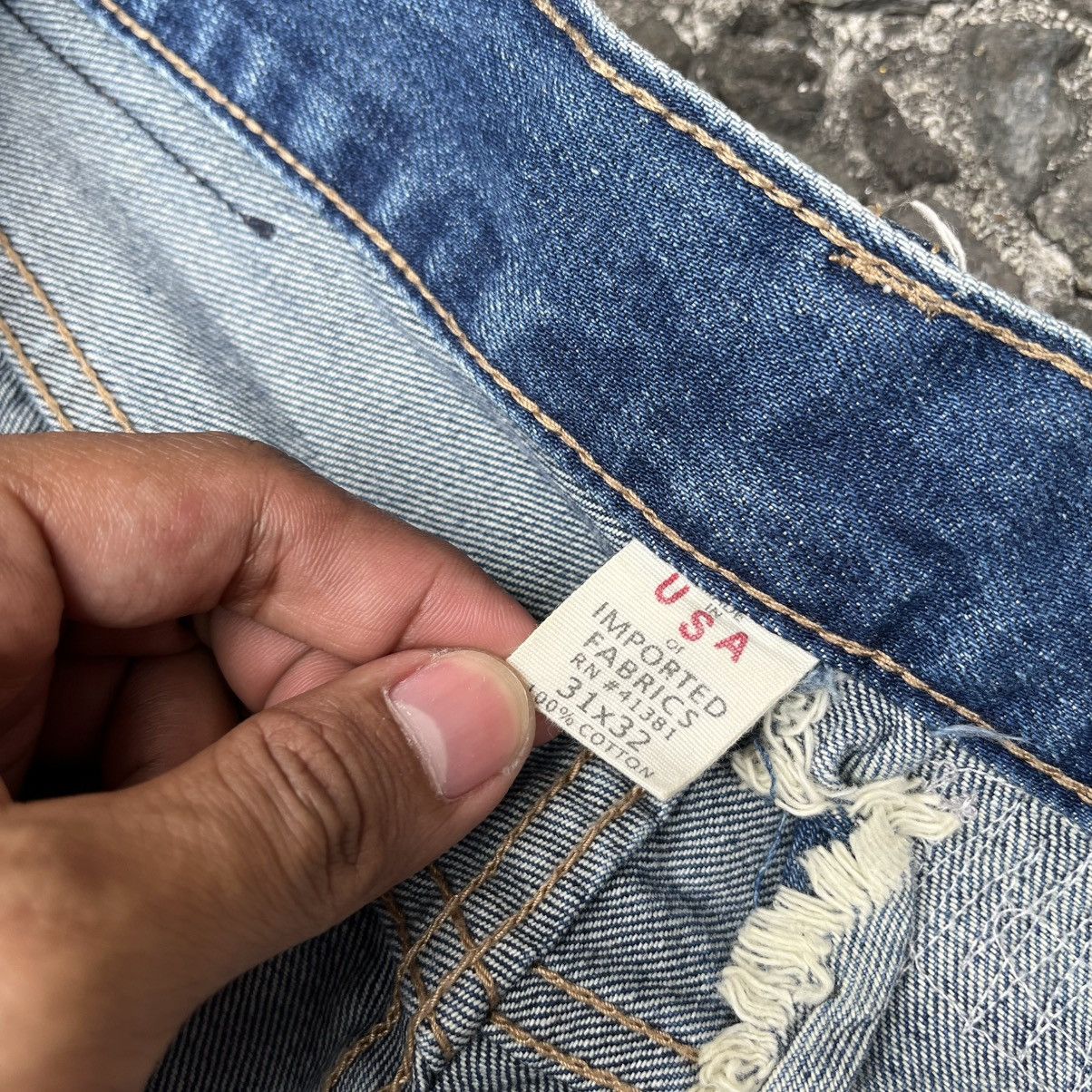 RRL Ralph Lauren Vintage Double RL Cut 528 Slim Boot Distressed Denim Size US 31 - 12 Thumbnail