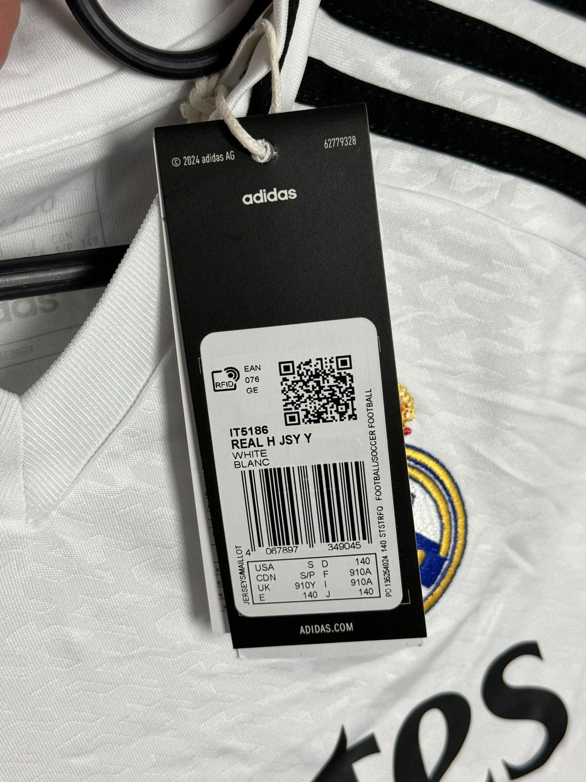 Adidas KIDS New Real Madrid 24/25 Home Football Jersey T-Shirt Size US XS / EU 42 / 0 - 9 Thumbnail