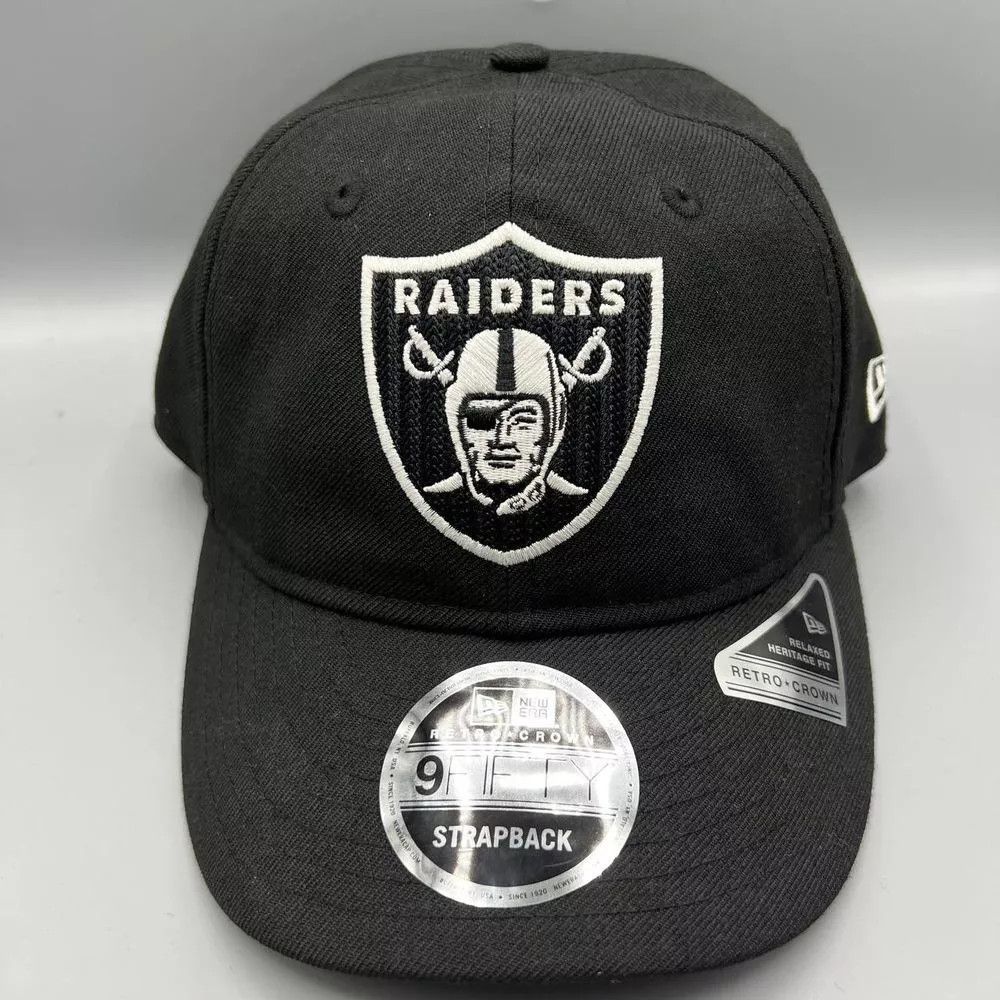 New Era Las Vegas Raiders Hat Men Retro Crown Strap Back Cap New Size ONE SIZE - 1 Thumbnail