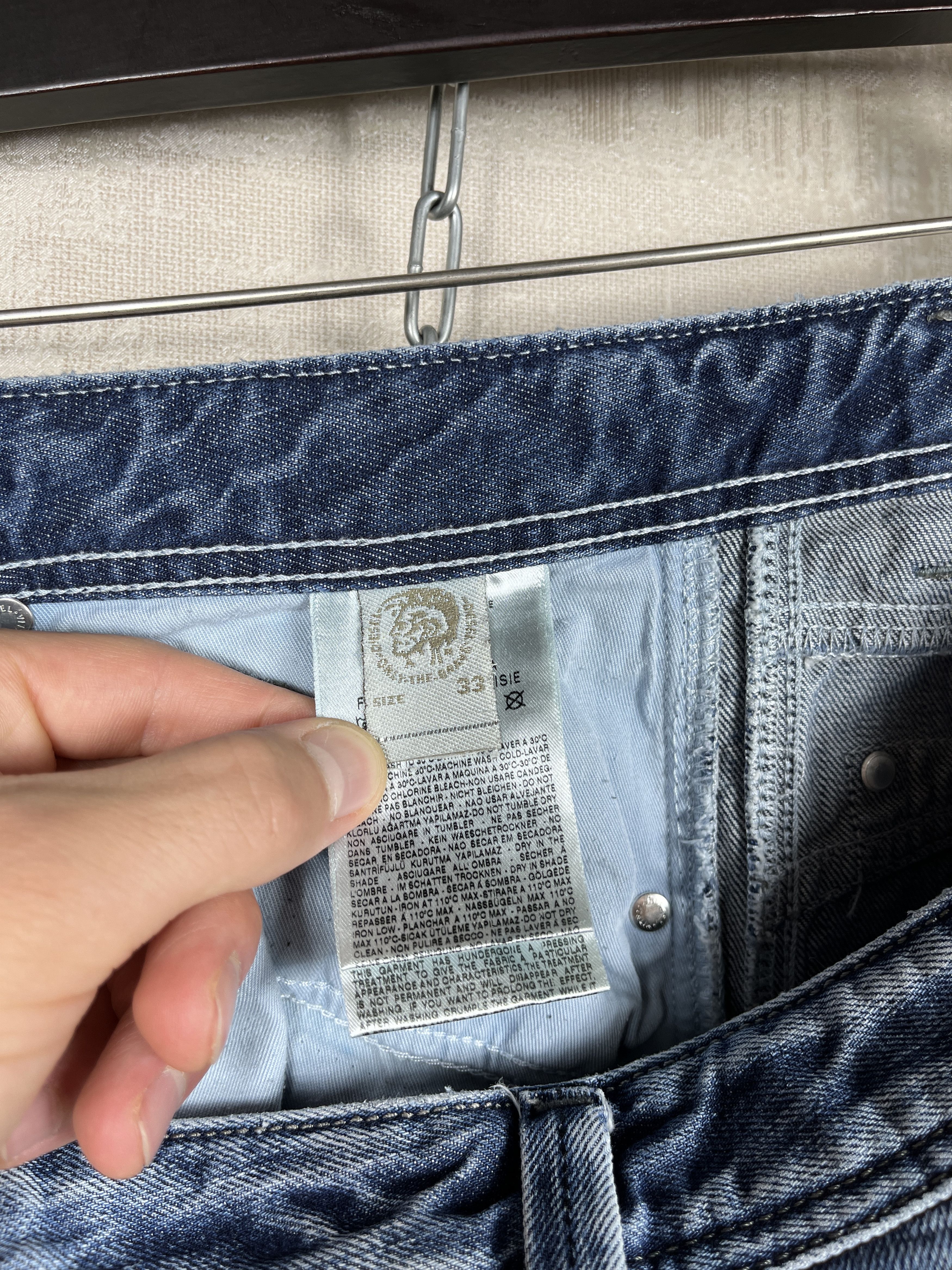 Diesel Diesel Darron Regular Slim Tapered Denim Jeans Button Fly Size US 33 - 14 Thumbnail
