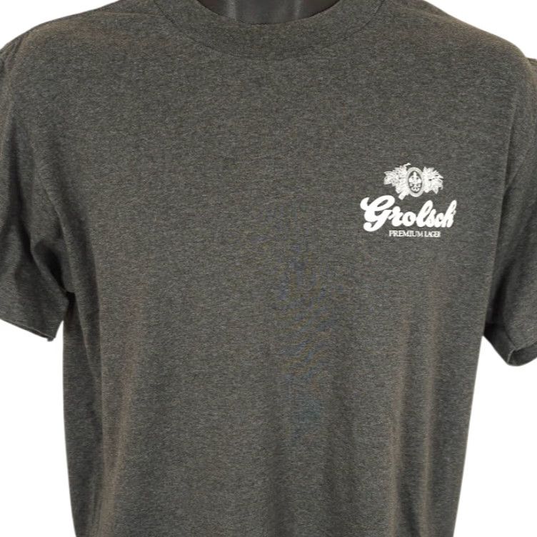 Vintage VINTAGE Hef-T Grolsch Premium Lager T Shirt Mens Large Gray 80s 90s Made In USA Shirts Mens Beer Breweriana Size US L / EU 52-54 / 3 - 2 Thumbnail