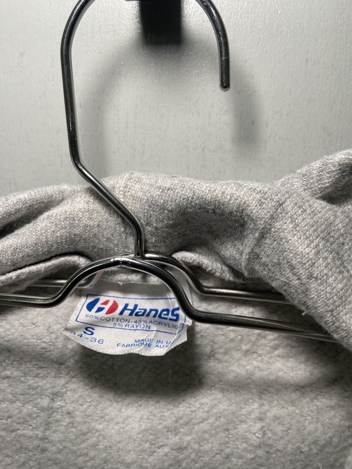 Hanes × Vintage Vintage Hanes Tri Blend Rayon Hoodie Size US S / EU 44-46 / 1 - 3 Thumbnail