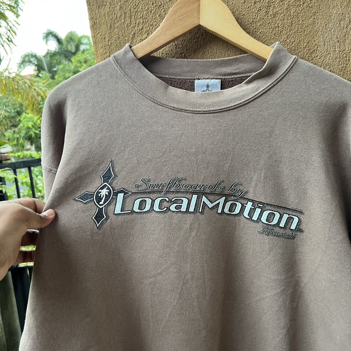Vintage “VINTAGE SURF” LOCAL MOTION DISTRESS SWEATSHIRT Size US L / EU 52-54 / 3 - 8 Thumbnail