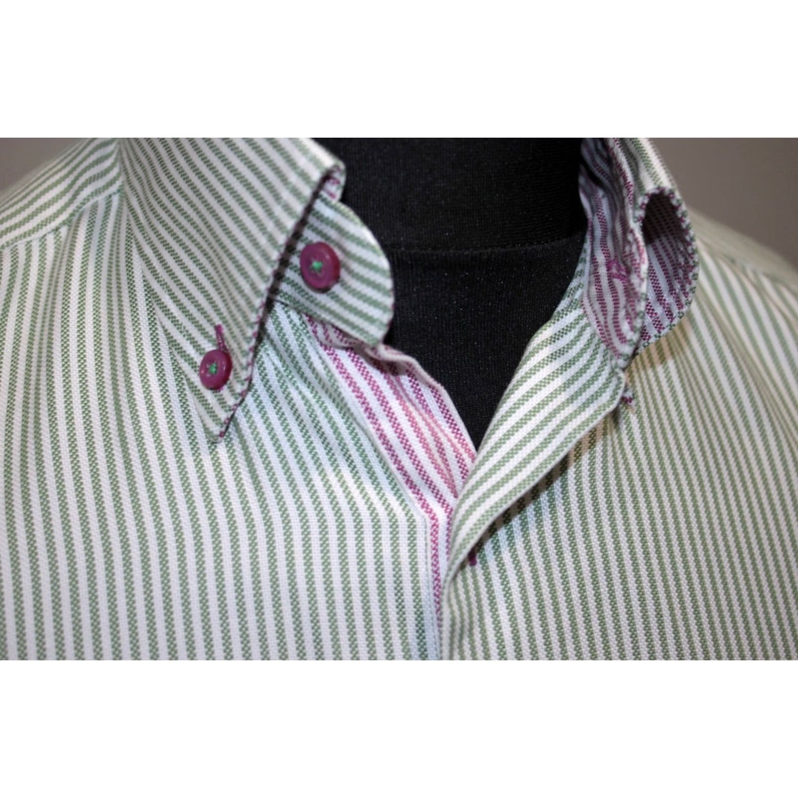 Vintage Stenstroms Shirt mens Size 15 1/2 39 Multicoloured Fitted Body Size US L / EU 52-54 / 3 - 3 Thumbnail