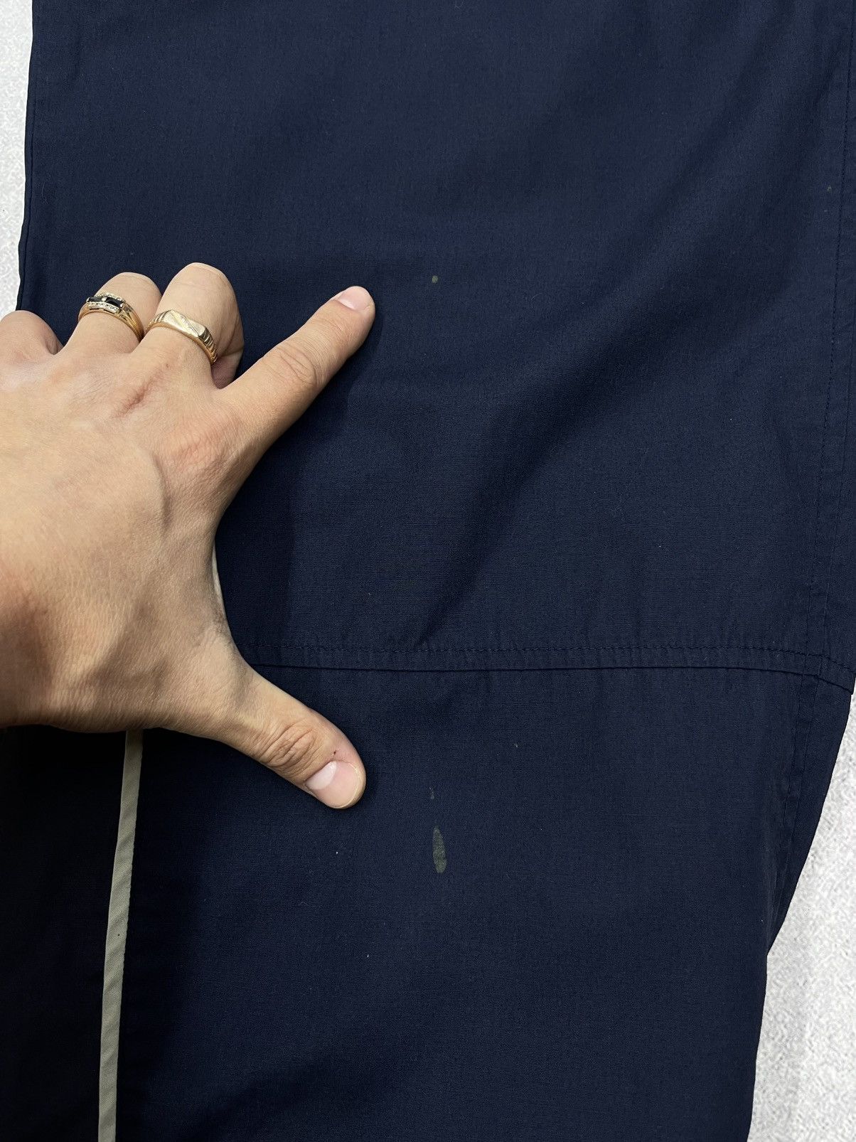 Nike Vintage Nike Nylon Sweatpants Navy Double Logo Y2K ACG TECH Size US 36 / EU 52 - 15 Thumbnail