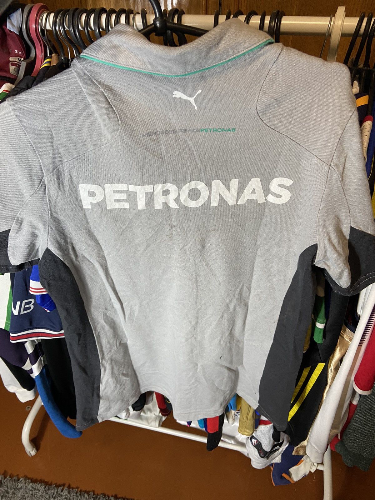 Mercedes-Benz × Puma PUMA PETRONAS MERCEDES BENZ AMG RACING NASCAR WOMENS SHIRT Size L / US 10 / IT 46 - 4 Thumbnail