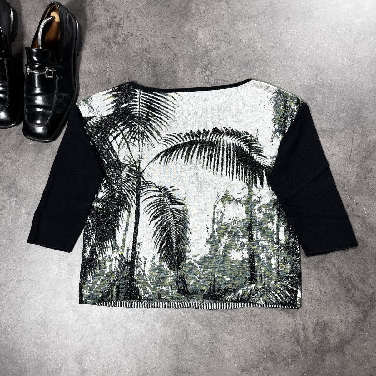Dries Van Noten Dries Van Noten Floral Print Longsleeve Mesh Top Womens Size US S / EU 44-46 / 1 - 11 Thumbnail