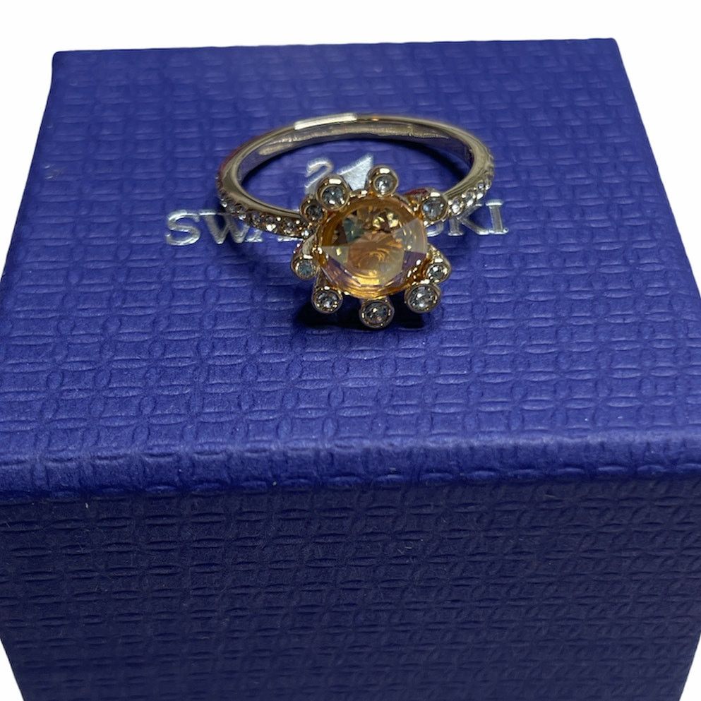 Swarovski Swarovski Olive Ring Multi-colored, Gold-tone plated USA 7 Size ONE SIZE - 2 Thumbnail