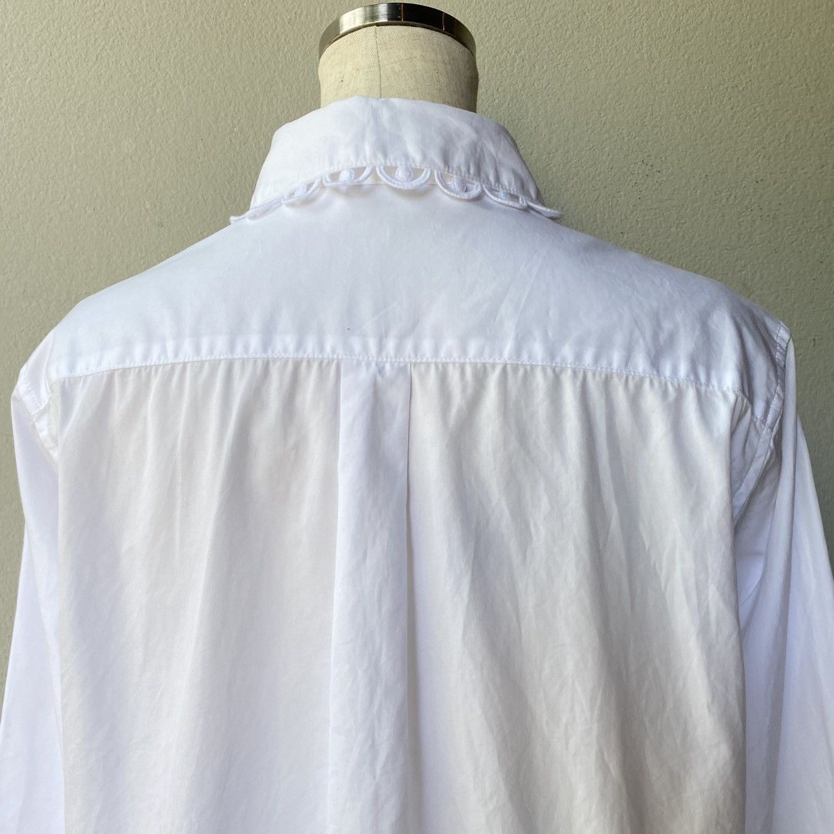 Tsumori Chisato Tsumori Chisato White Ruffle Collar Blouse Size XS / US 0-2 / IT 36-38 - 21 Thumbnail