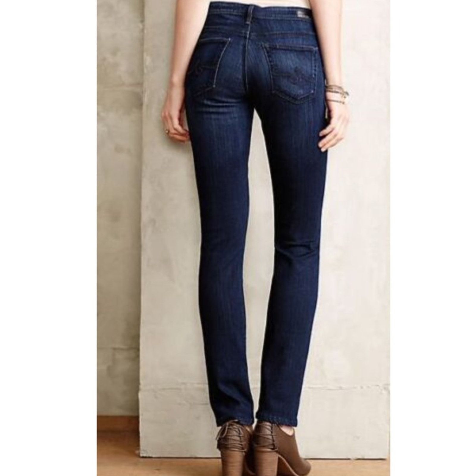 AG Adriano Goldschmied AG Adriano Goldschmied The Stevie Slim Straight - 25R Size 25" / US 0 / IT 36 - 3 Thumbnail