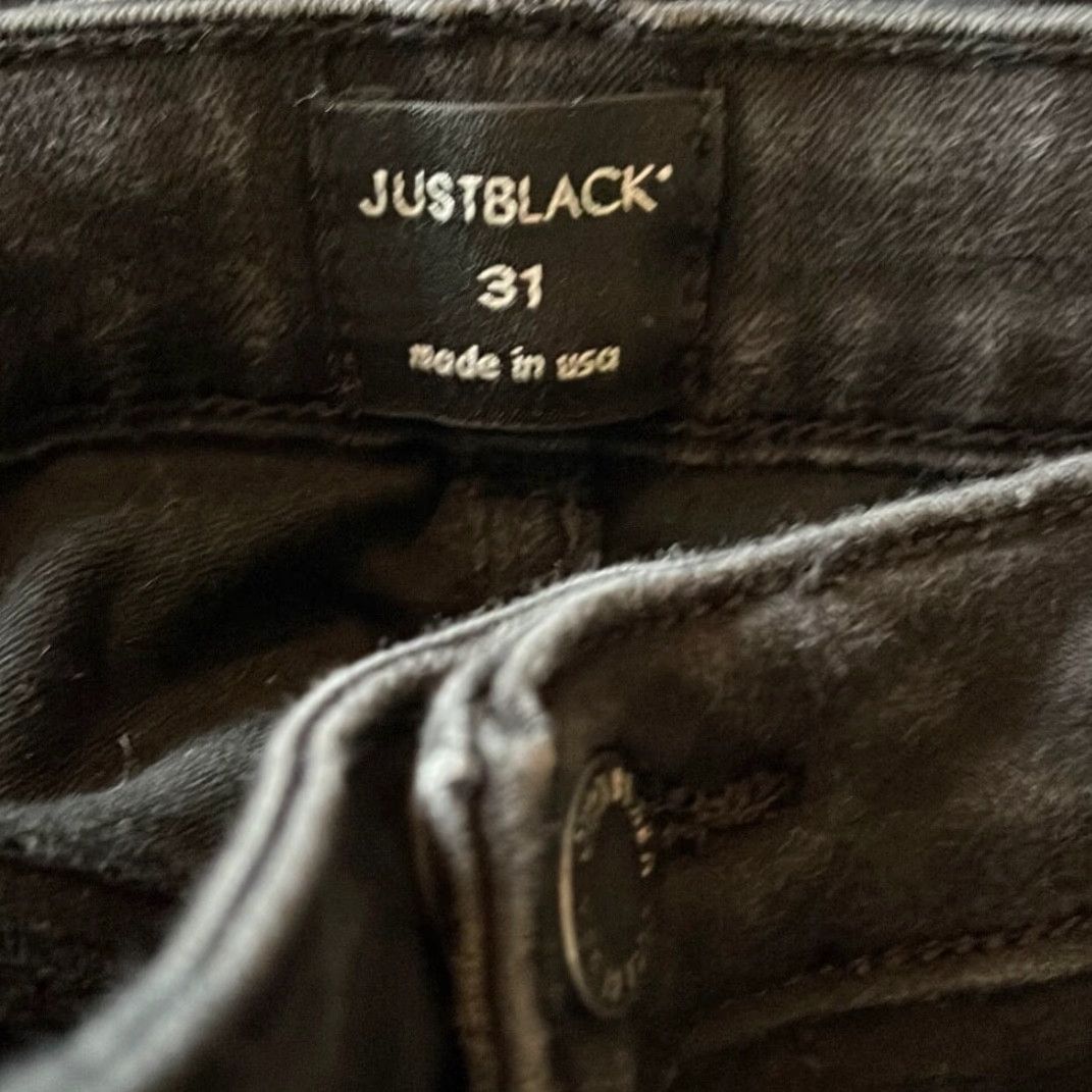 Vintage Just Black Women’s Black Stretch Skinny Jeans size 31 Size 24" / US 00 / IT 34 - 6 Thumbnail