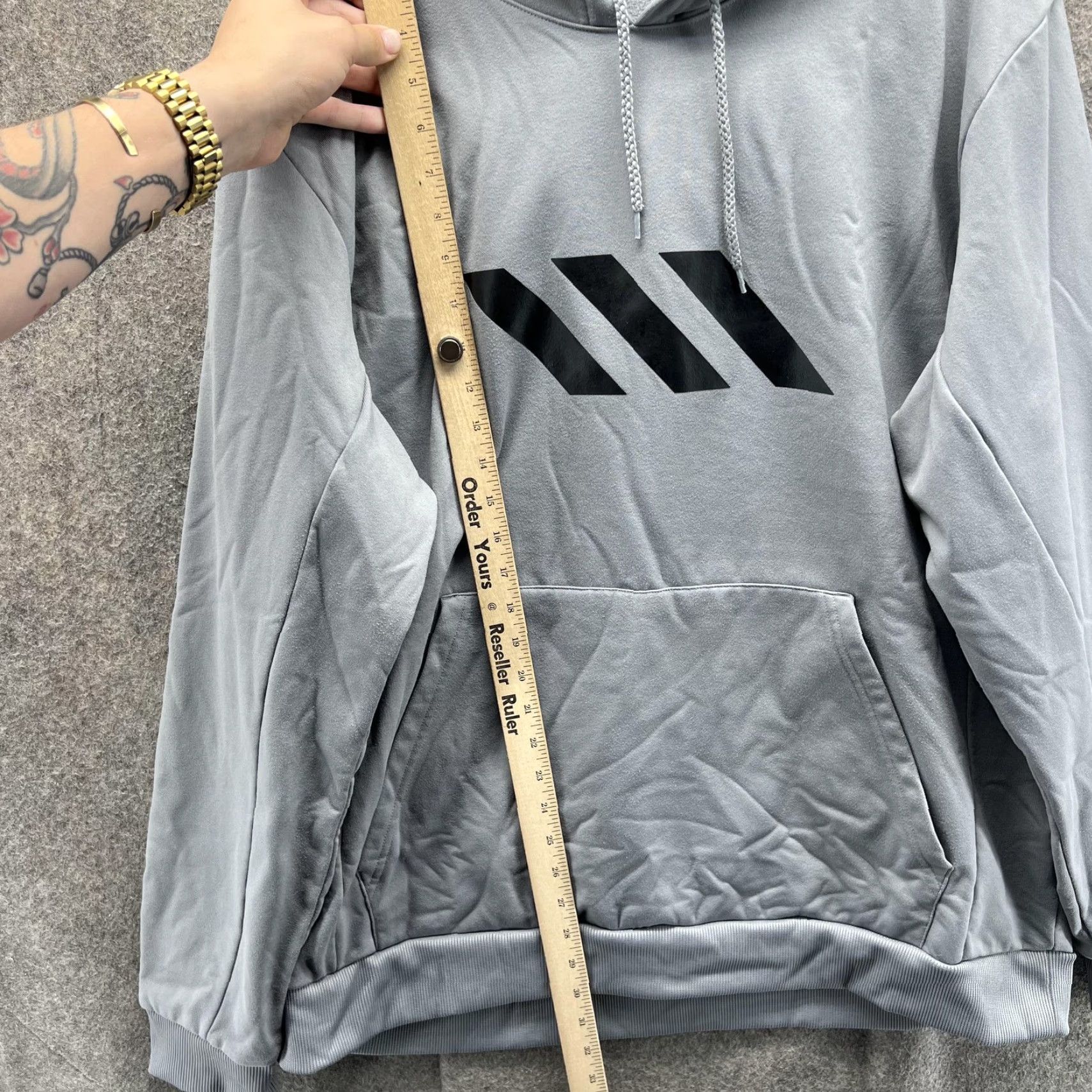 Adidas Adidas Basketball Club Hoodie Mens 2XL Gray ClimaWarm Pullover Sweatshirt Hoodie Mens 2XL Gray ClimaWarm Graphic Print Pullover Sweatshirt Size US XXL / EU 58 / 5 - 4 Thumbnail