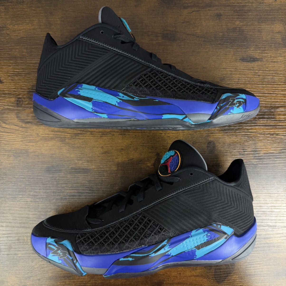 Jordan Brand NEW Promo Sample Air Jordan 38 Low Aqua PE Black Size 13 Men Size US 13 / EU 46 - 3 Thumbnail