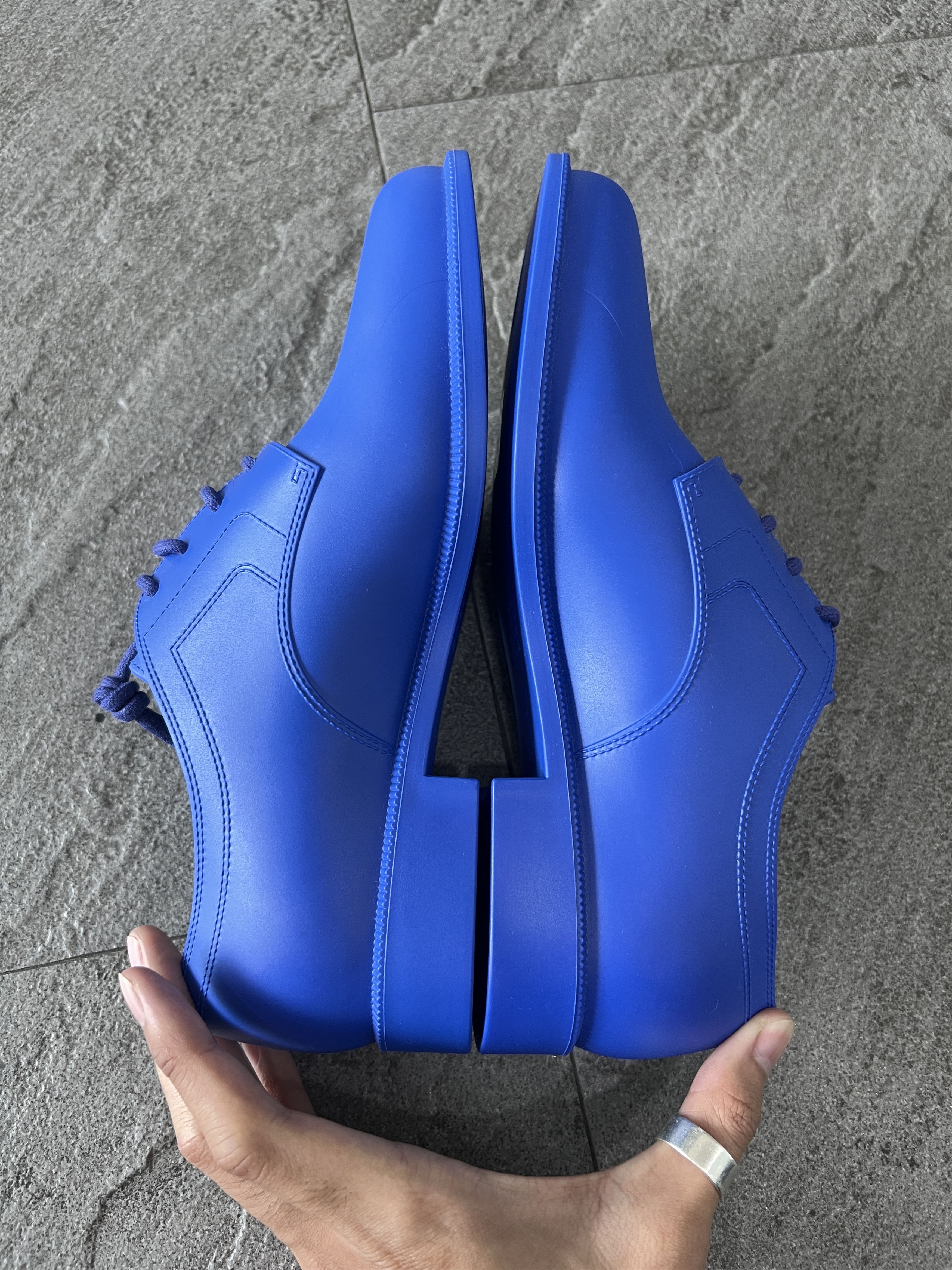 Maison Margiela Maison Margiela Tabi Lace Up Shoes Blue EU37 New Size US 7 / IT 37 - 6 Thumbnail