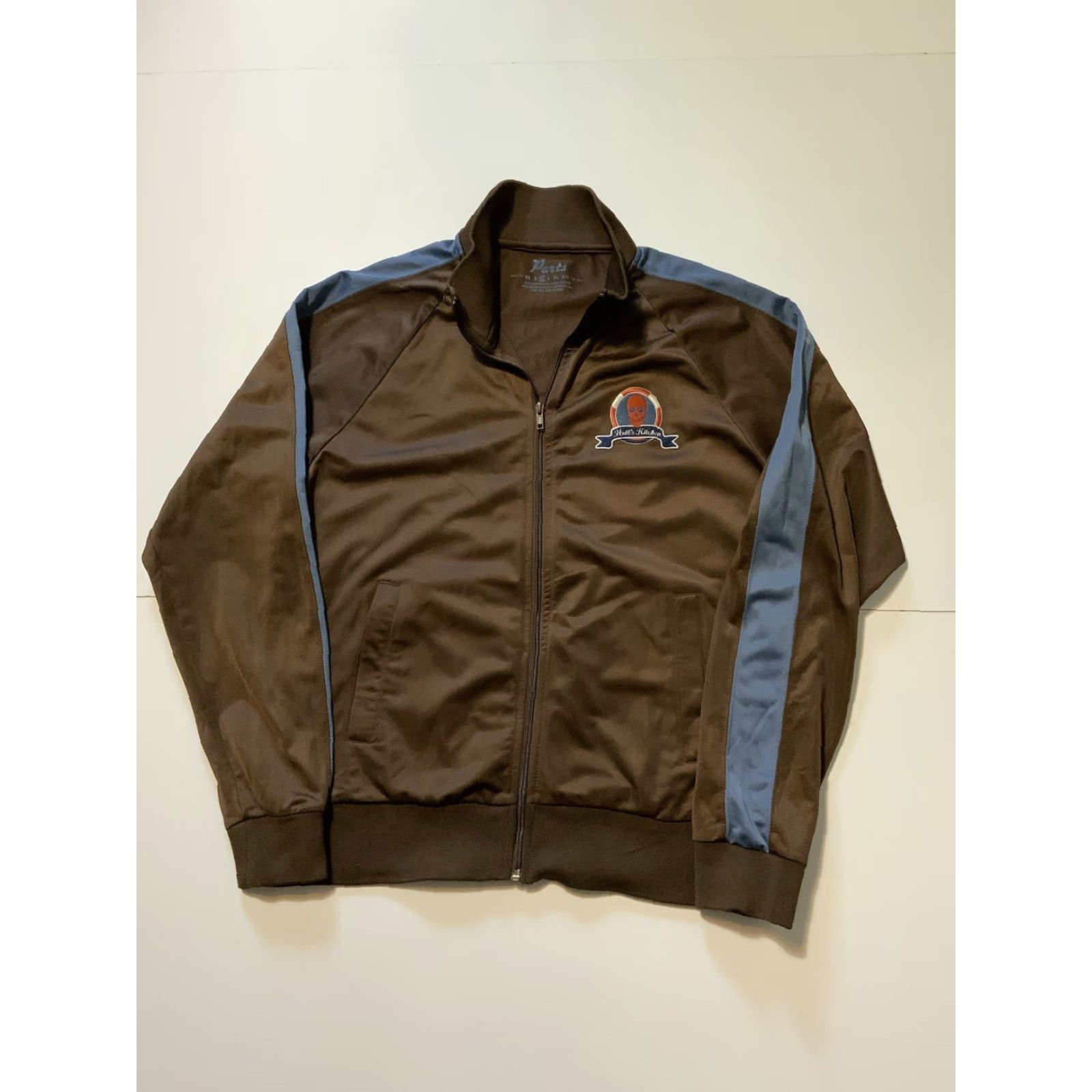Vintage VINTAGE Parts Hell’s Kitchen 31 Skull Gordon Ramsay Brown Striped Race Track Jacket Sz.M Mens Track Brown Skull Striped Racing Size US M / EU 48-50 / 2 - 2 Thumbnail