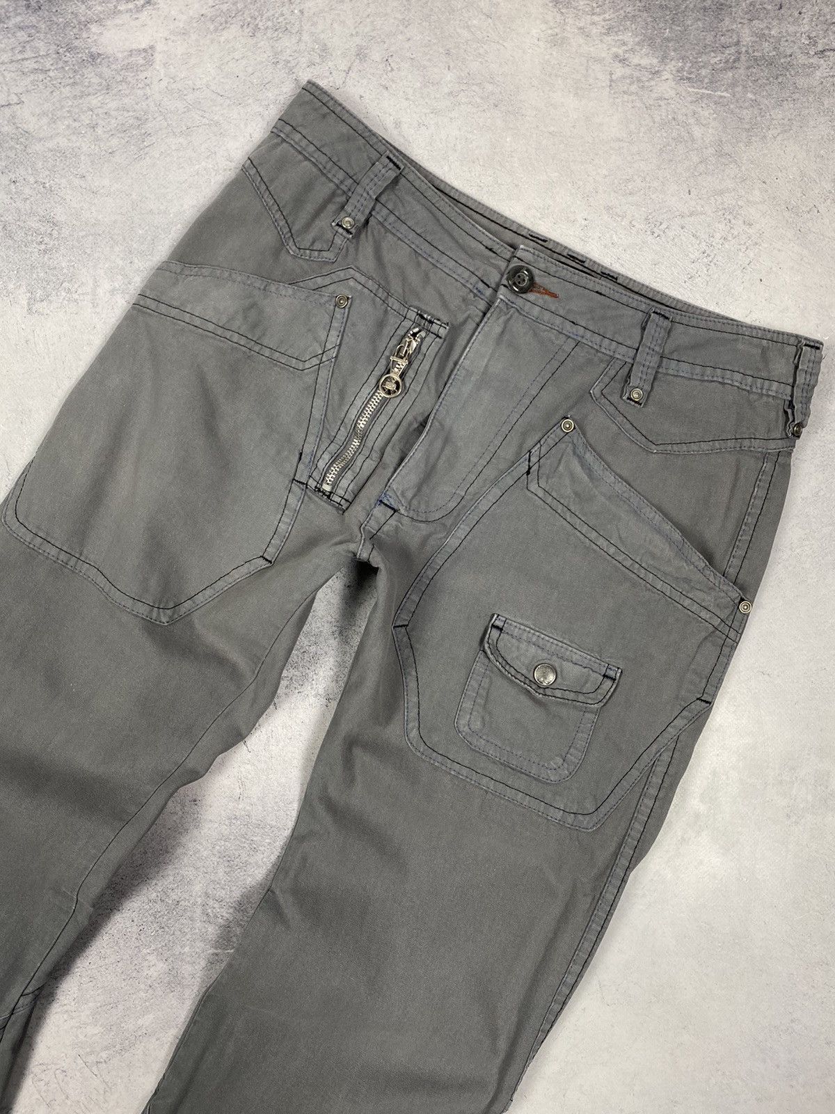 Diesel Diesel Men’s Utility Multi Pocket Avant-Garde Cargo Pants Size US 29 - 3 Thumbnail