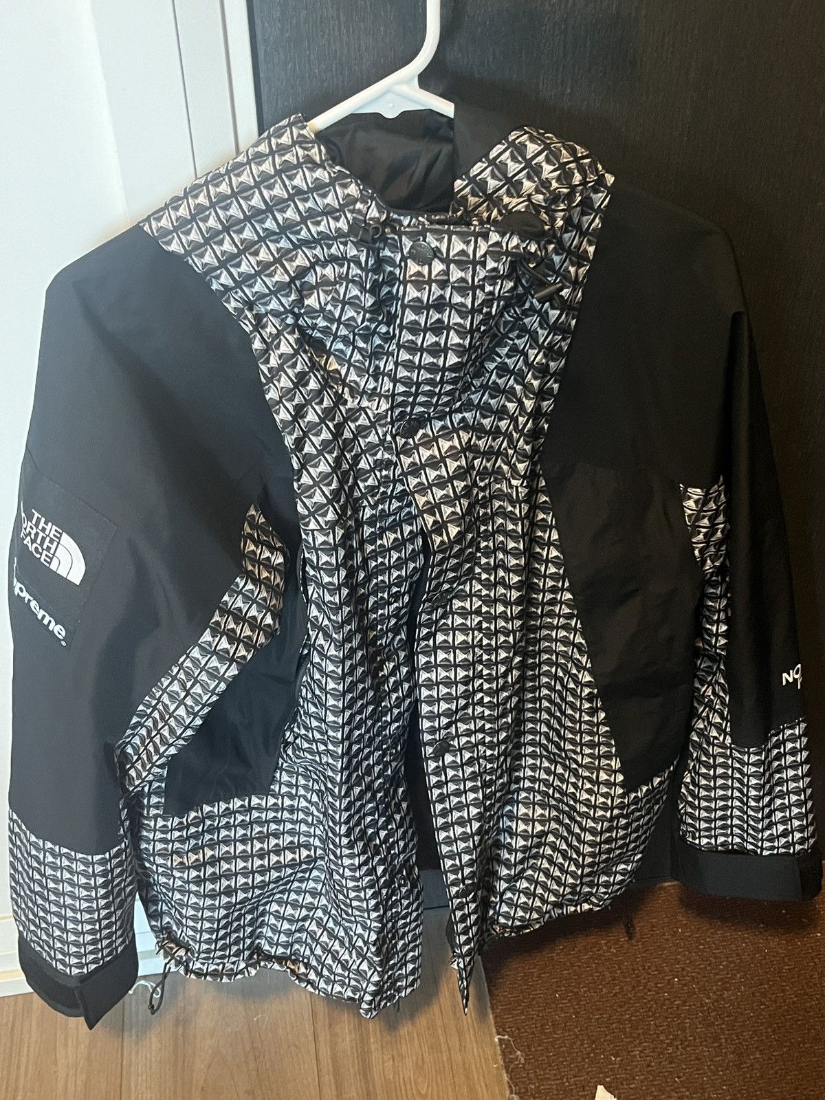 image of Supreme The North Face Studded Mountain Light Jacket in Black, Men's (Size Medium)
