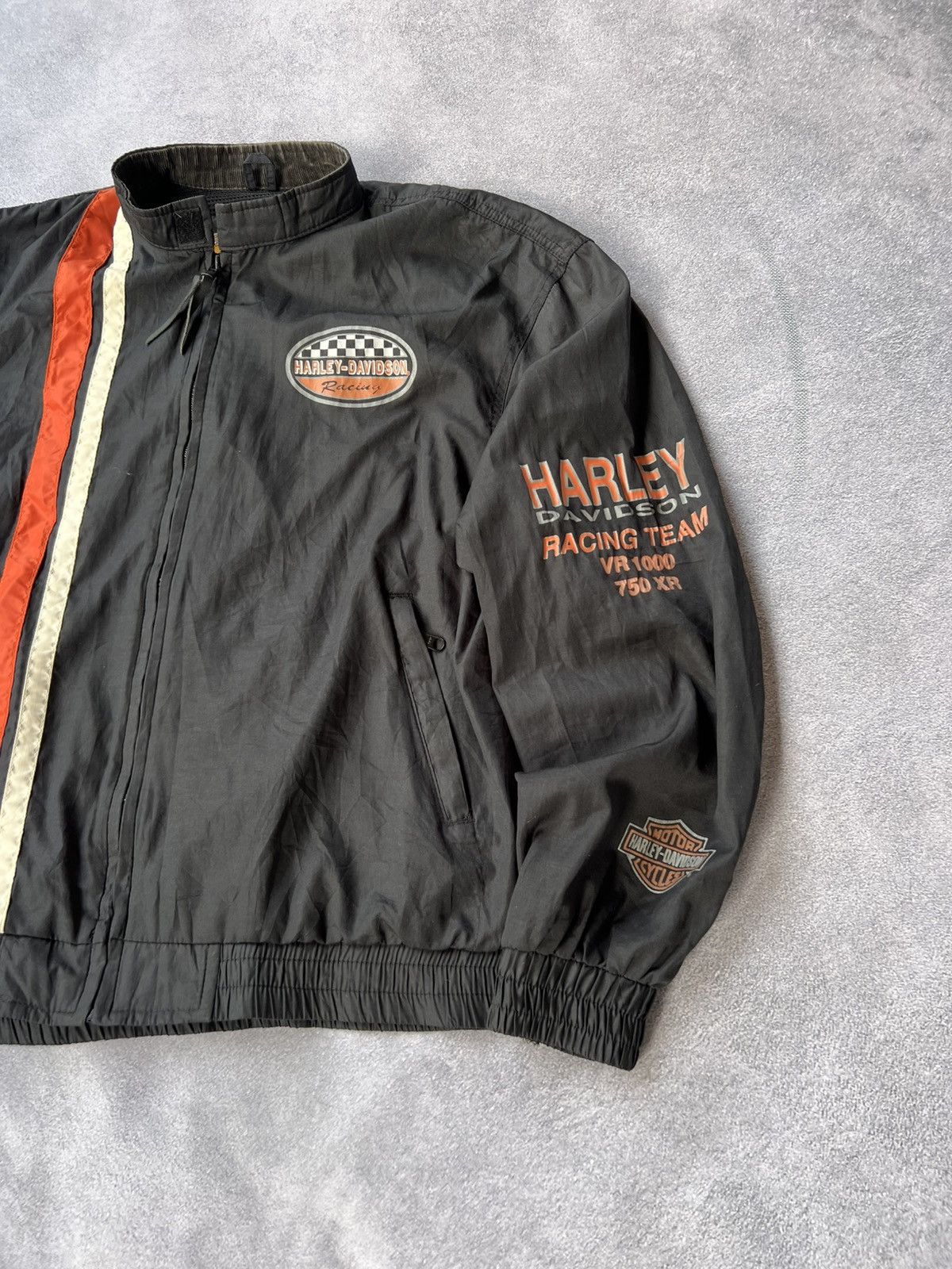 Harley Davidson 🔥 Harley-Davidson Racing Team Windbreaker XL Reflective Logo Size US XL / EU 56 / 4 - 3 Thumbnail