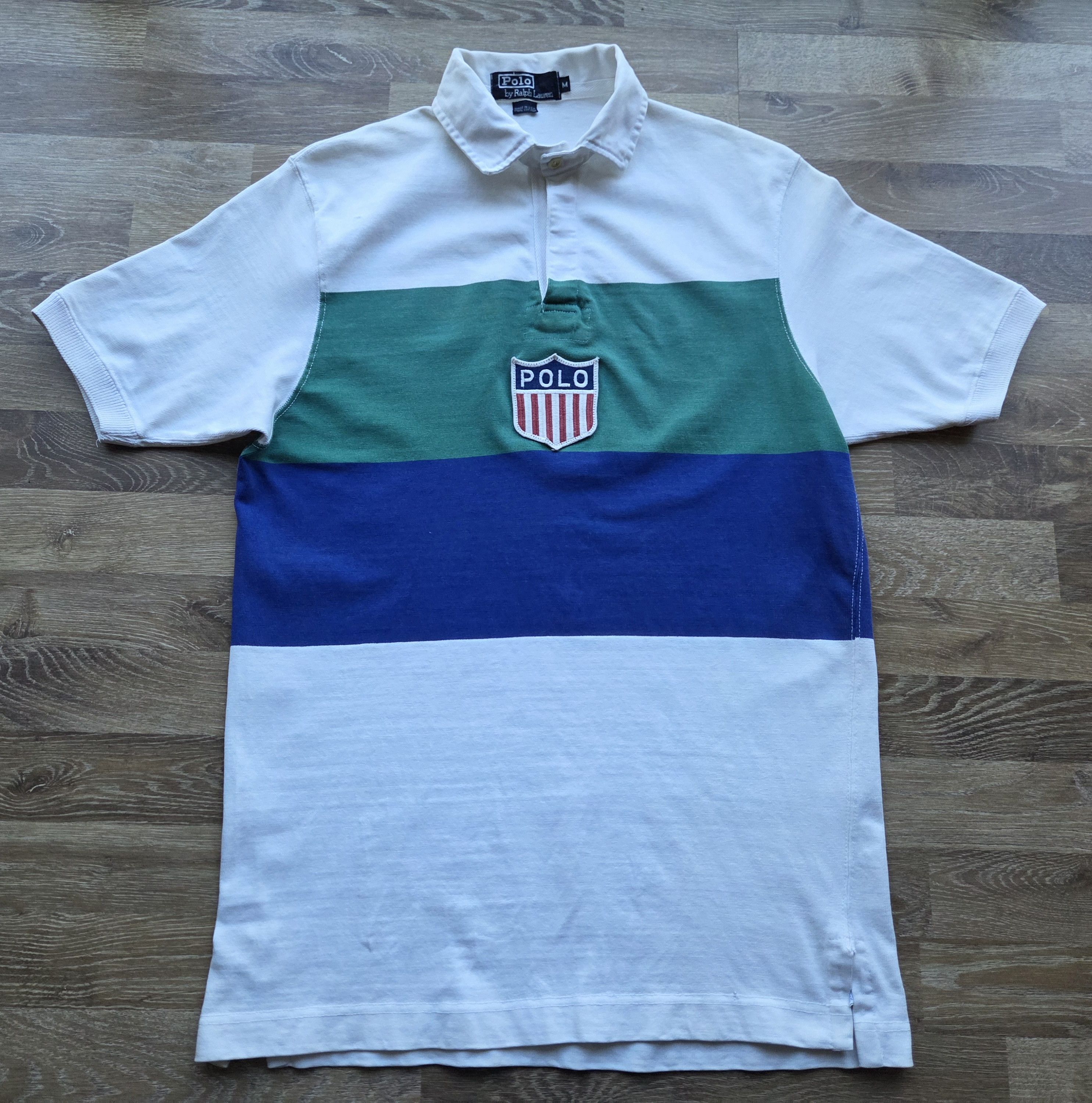 Polo Ralph Lauren Vintage 90s Polo Ralph Lauren K Swiss Crest Lo Life Shirt Size US M / EU 48-50 / 2 - 1 Thumbnail