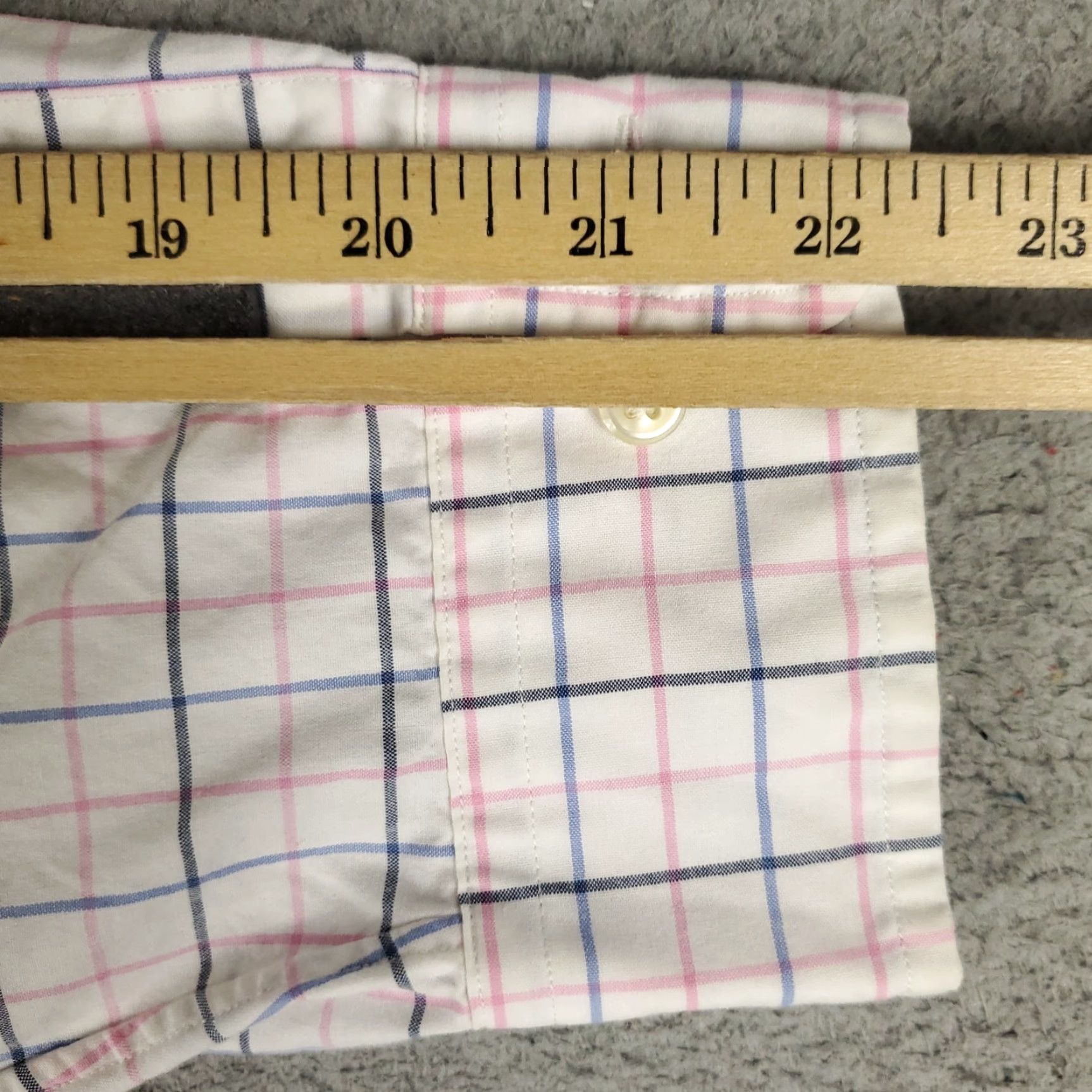 Ralph Lauren Ralph Lauren Shirt Mens 17 White Pink Blue Check Dress Button Up Long Sleeve Size 46R - 7 Thumbnail
