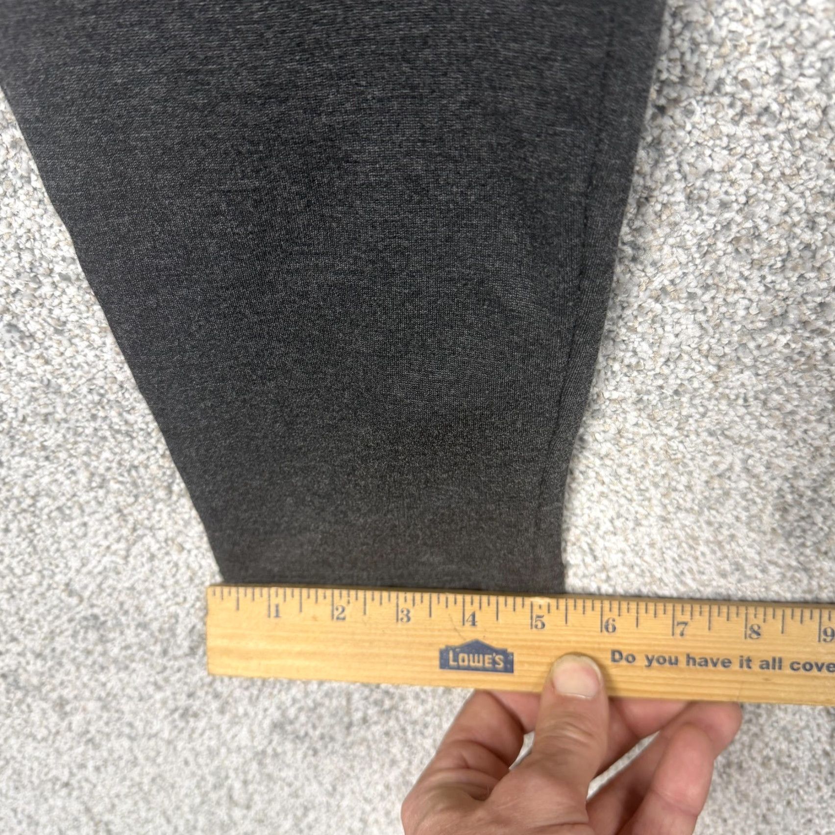 Vintage Tahari Leggings XXL Gray High Rise Knit Ankle Pull On Comfort Women Plus Size Stretch Size 40" / US 18 - 3 Thumbnail
