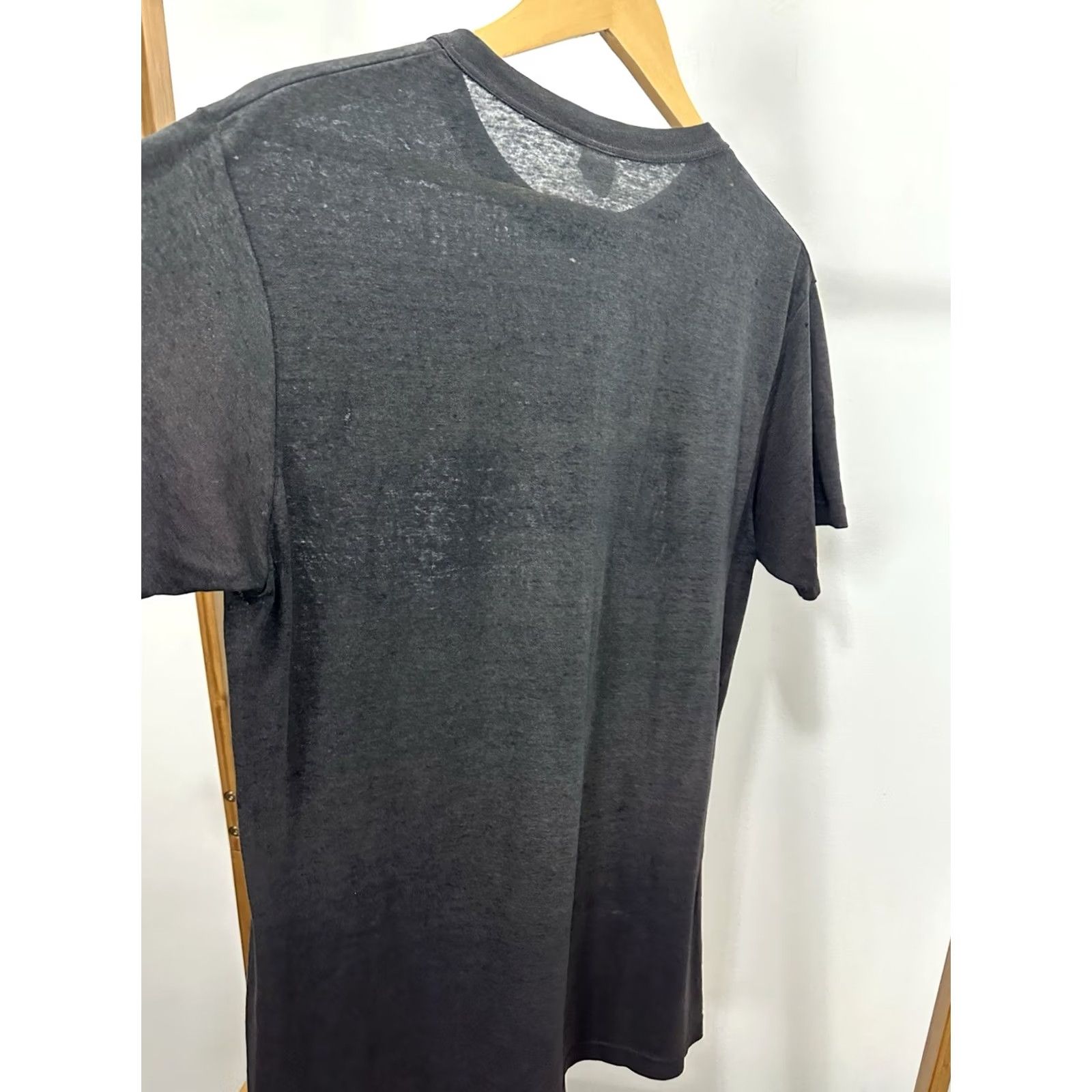 Champion VINTAGE Champion Stren Fishing Paper Thin Burnout Worn Thrashed T-Shirt XL Black Mens Size US XL / EU 56 / 4 - 6 Thumbnail