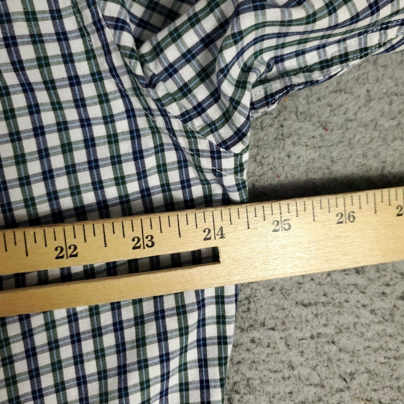 Brooks Brothers Brooks Brothers Shirt Mens Large Green Blue Plaid Regent Button Up Long Sleeve Size US L / EU 52-54 / 3 - 5 Thumbnail