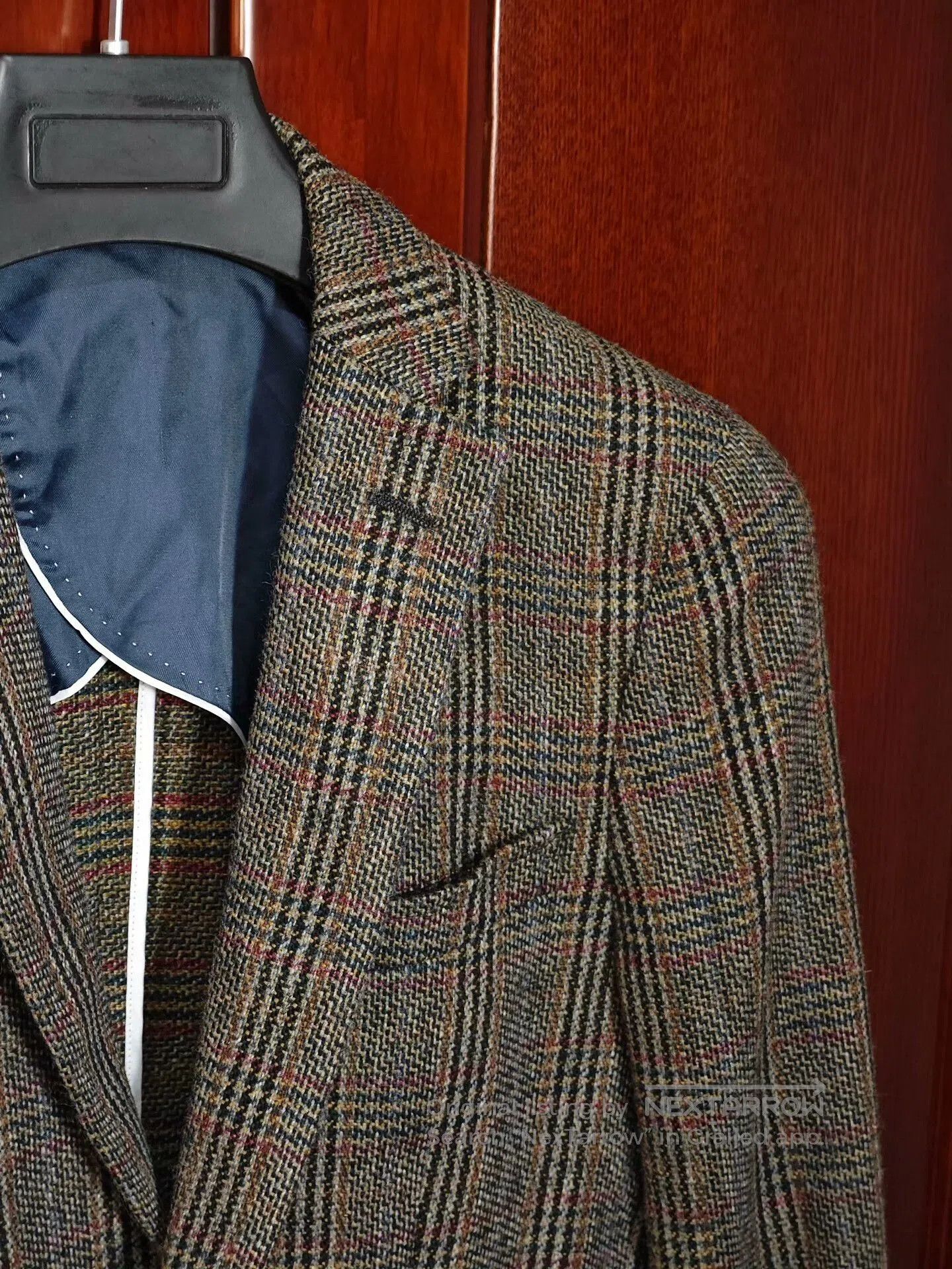 Mazzarelli Italian Marzotto Tweed Custom Suit Jacket. Size US S / EU 44-46 / 1 - 2 Thumbnail
