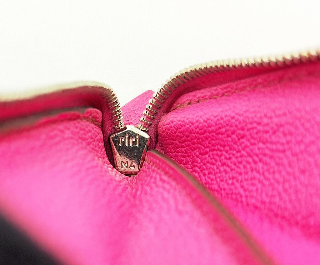 Hermes HERMES full leather AZAP zip around pink wallet Size ONE SIZE - 4 Thumbnail