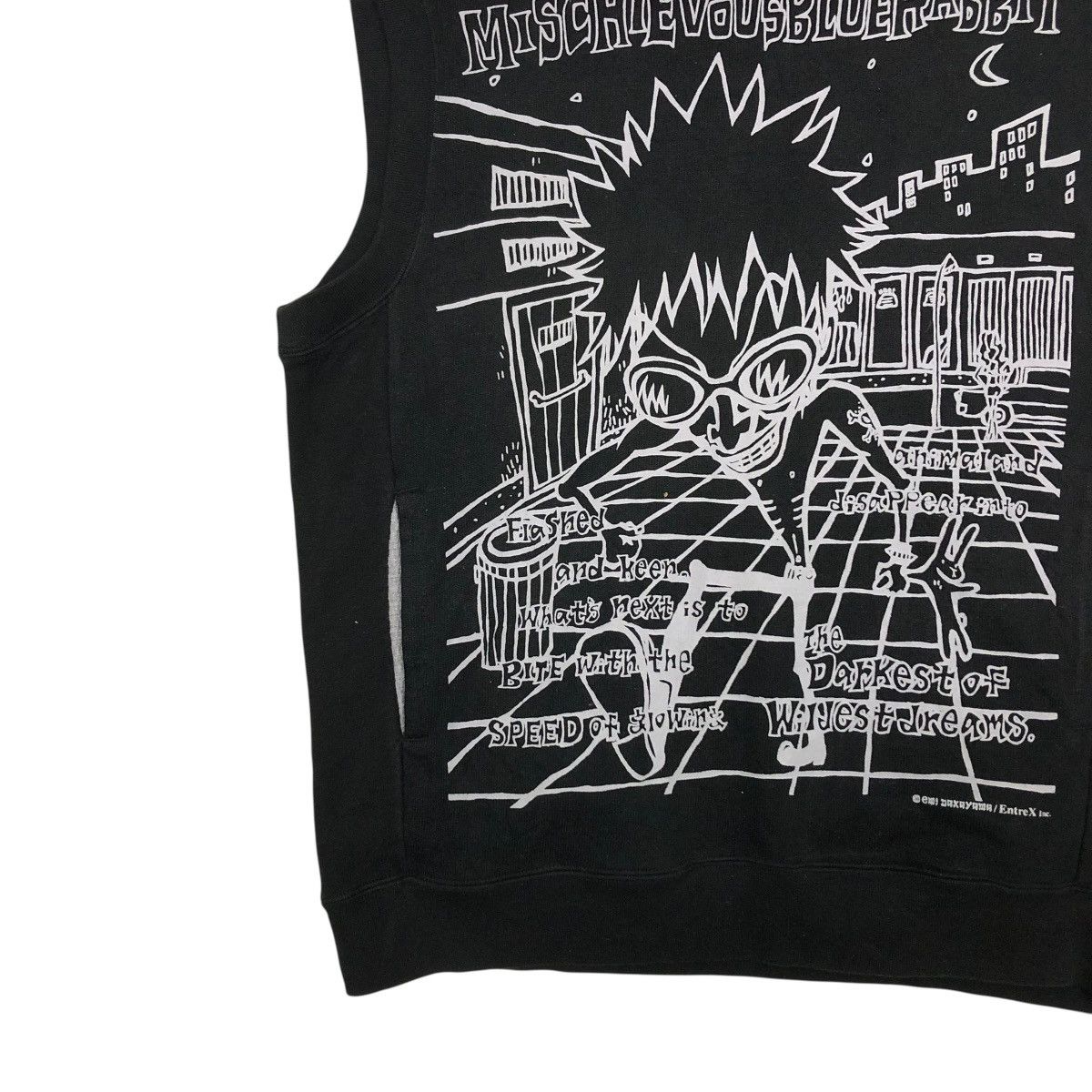 Japanese Brand 🔥SLEEVELESS TANKTOP HOODIE MISCHIEVOUS BIG LOGO PUNK STYLE Size US M / EU 48-50 / 2 - 6 Thumbnail
