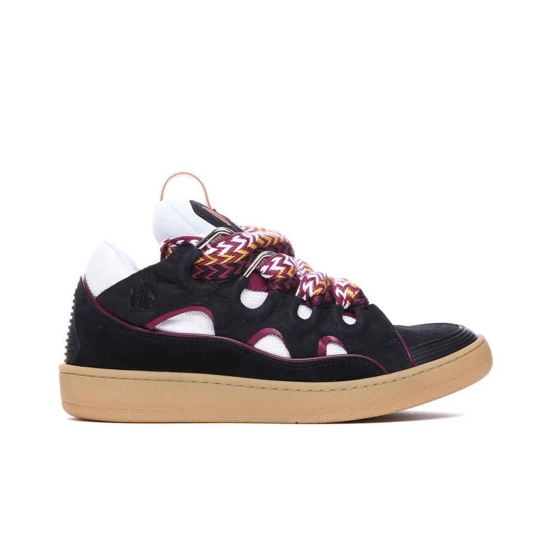 Lanvin o1s22i1n1024 Leather Curb Sneakers in Black Size US 9 / EU 42 - 1 Thumbnail