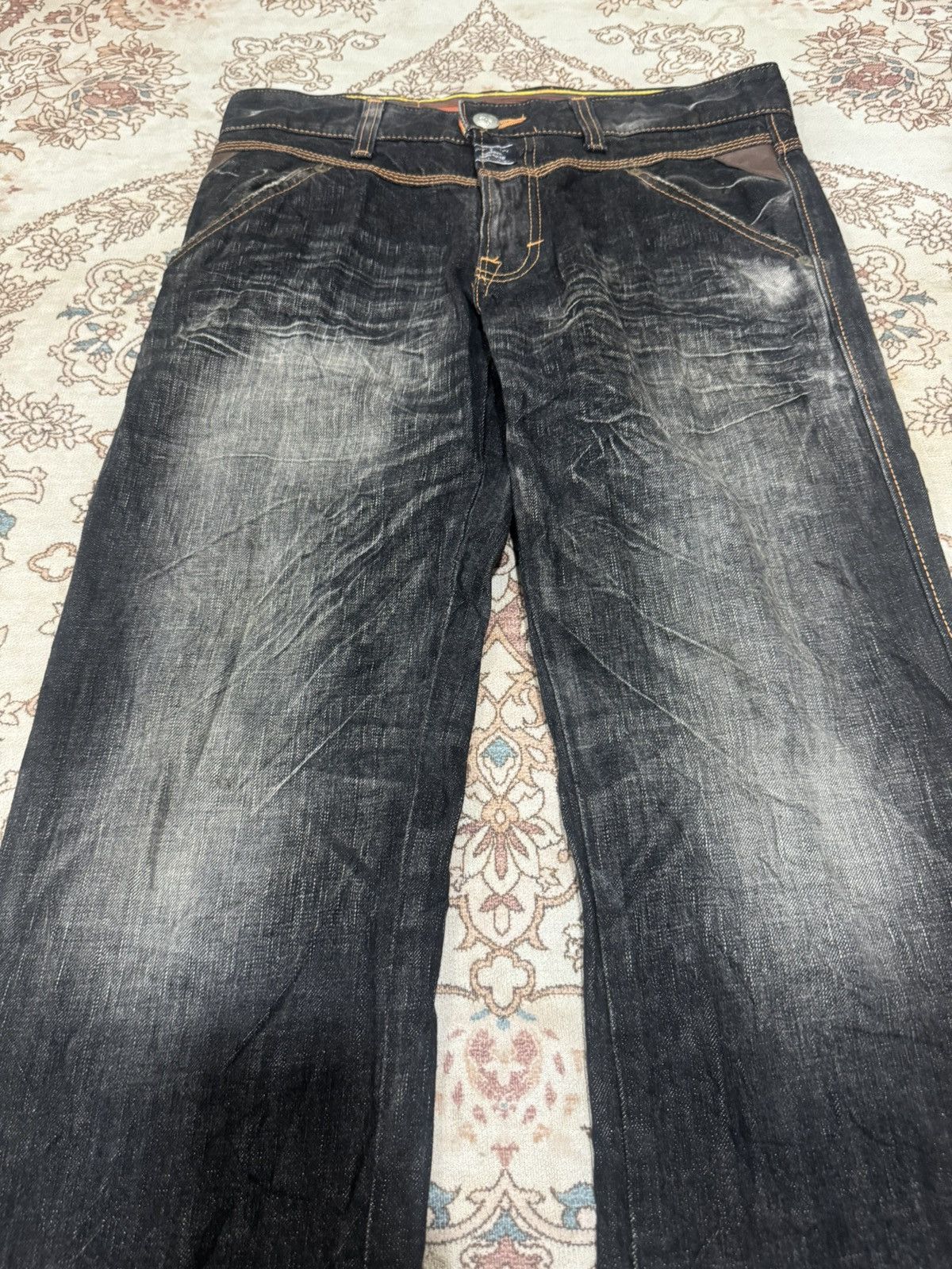 Edwin × If Six Was Nine × Vintage Edwin Blue Trip Straight Jeans Size US 30 / EU 46 - 4 Thumbnail