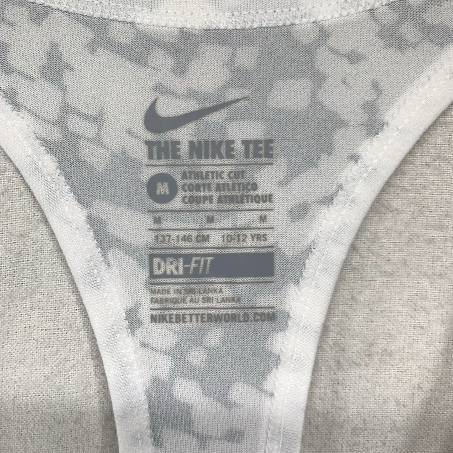 Nike Nike Dri-Fit Racerback Tank Top Women’s Medium Gray White Running Training Size M / US 6-8 / IT 42-44 - 3 Thumbnail